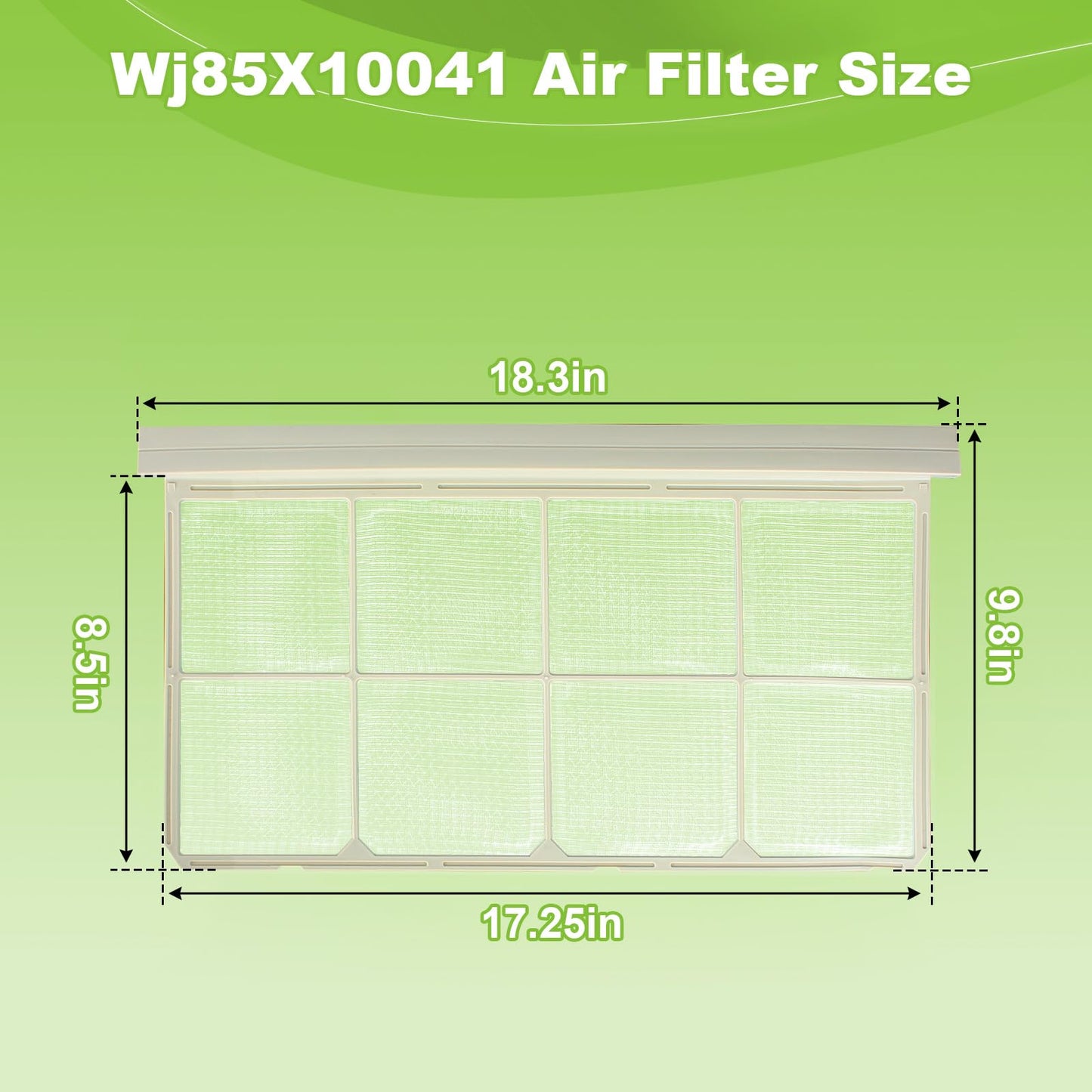 WJ85X10041 Air Filter Replacement for GE Air Conditioner Filter AH279056 EA279056 PS279056 912534