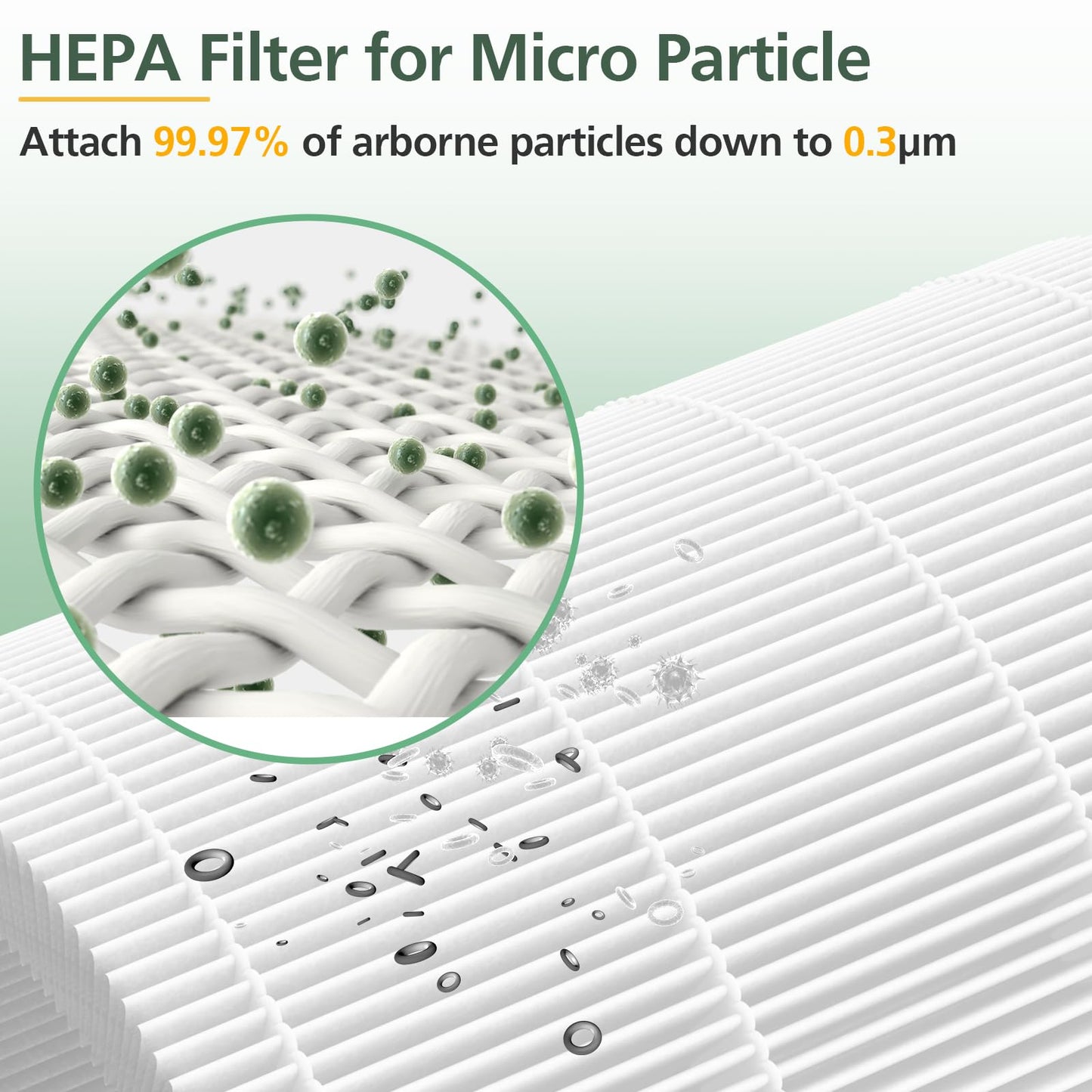 AP301 AP302 HEPA filter Replacement, ONLY for Dayette AP301 AP302 Air Purifier, NOT FOR AP401 AP402 Air Purifiers