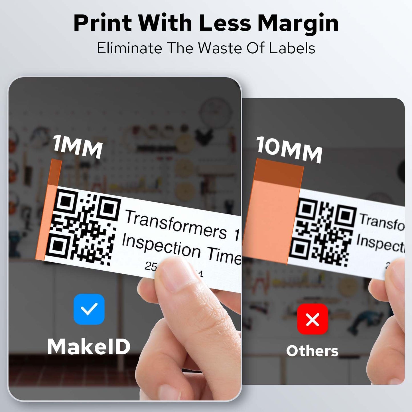 Makeid P31 Industrial Label Maker, Thermal Transfer Label Printer Portable Bluetooth Labeler with 0.71" W x 26.24ft L Label, Wire and Cable Labeling Machine for Job Sites, Fast Creat and Print Label