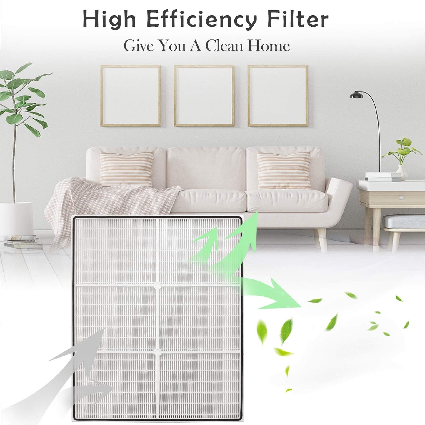 AP510 & AP450 Replacement Filter, Compatible with Whirlpool Whispure 8171434K 1183054K 1183054 AP300 AP350 AP450 AP510 Air purifiers, 1 True HEPA Filter + 4 Carbon Filters
