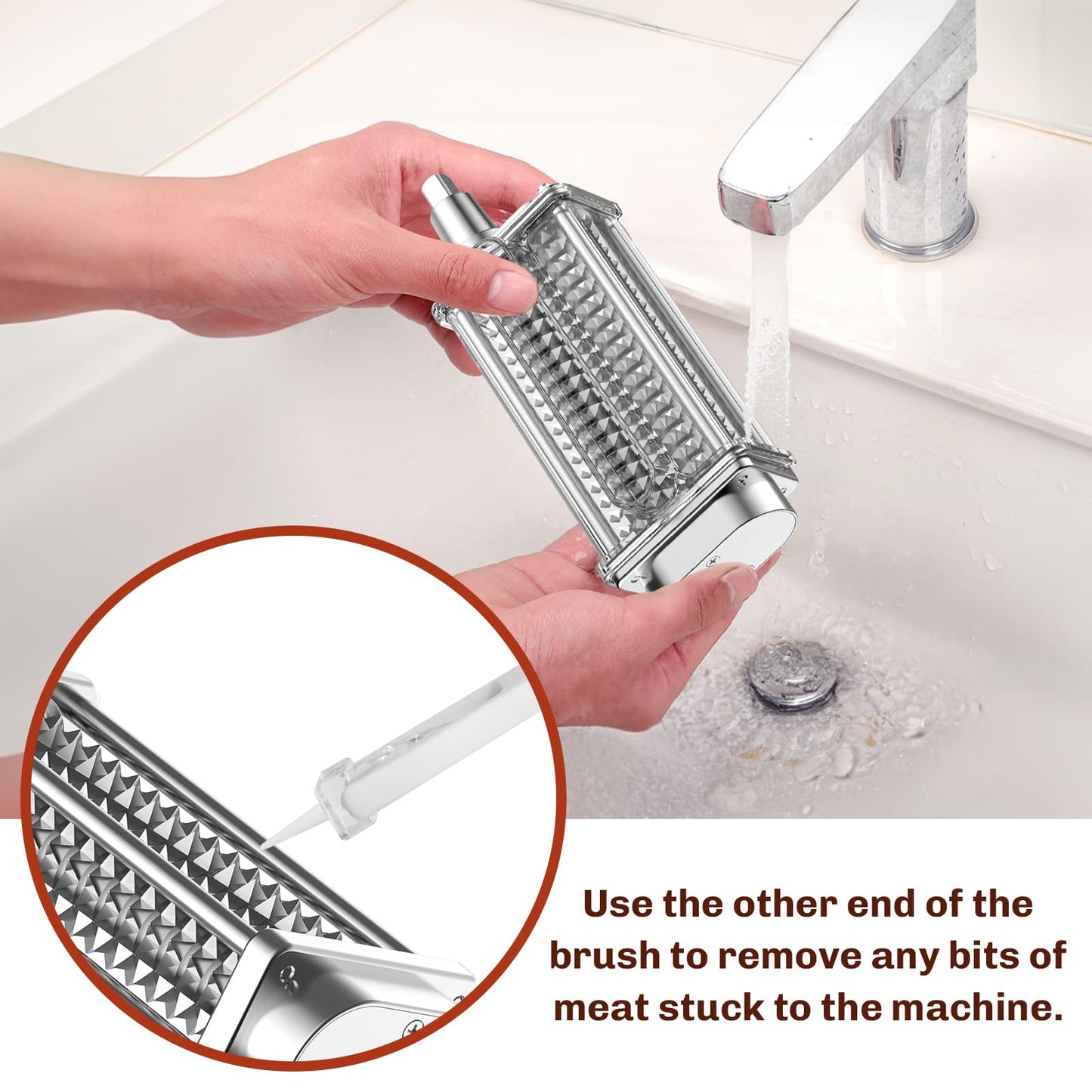 Tenderizer-Attachment-Kitchenaid-Household-Accesssories, Stainless Steel Gear for Kitchenaid Meat Tenderizer, Meat Tenderizer Machine by Gvode