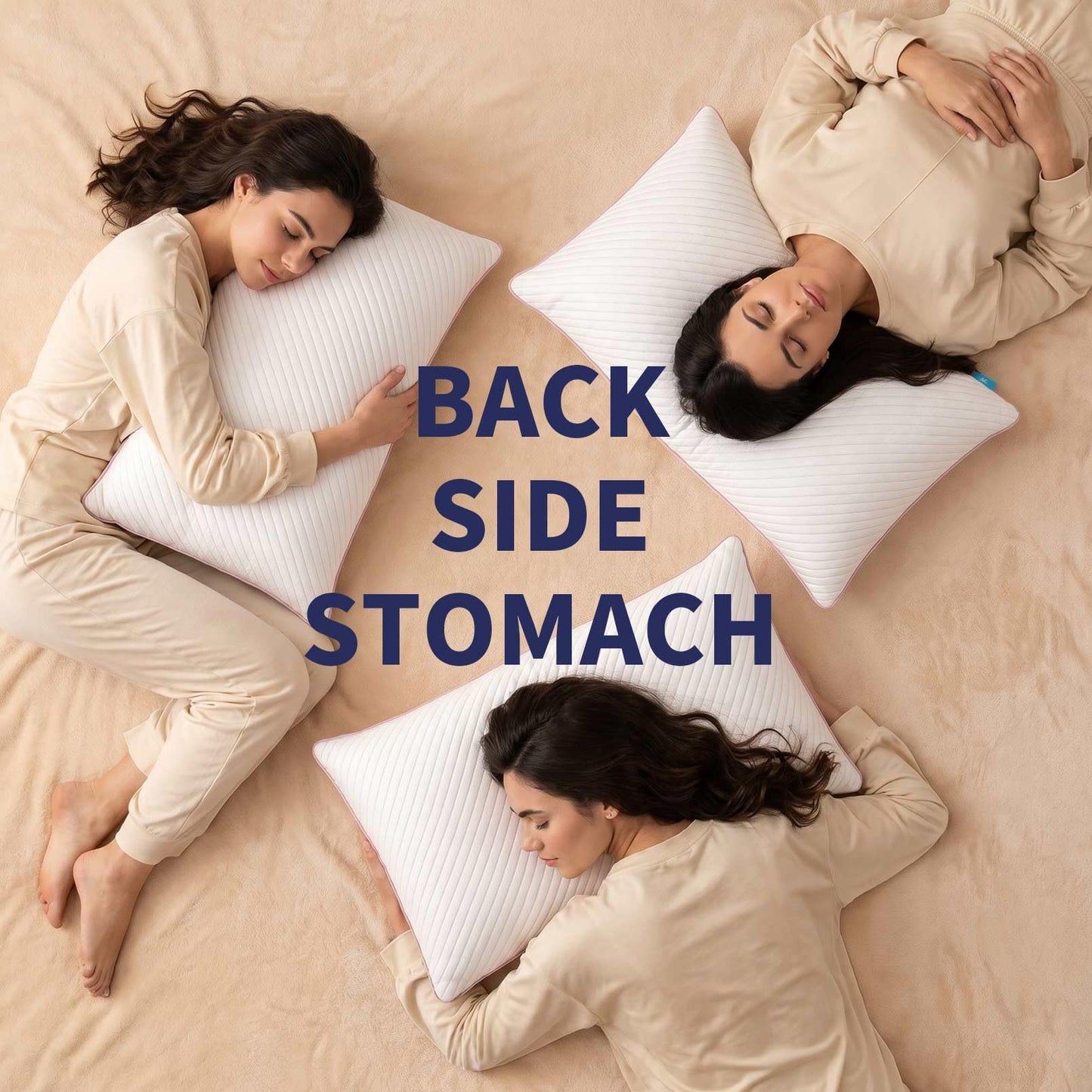 Olaftin Shredded Memory Foam Cooling Pillows 2 Pack,King Size Bed Pillows for Side,Back & Stomach Sleepers