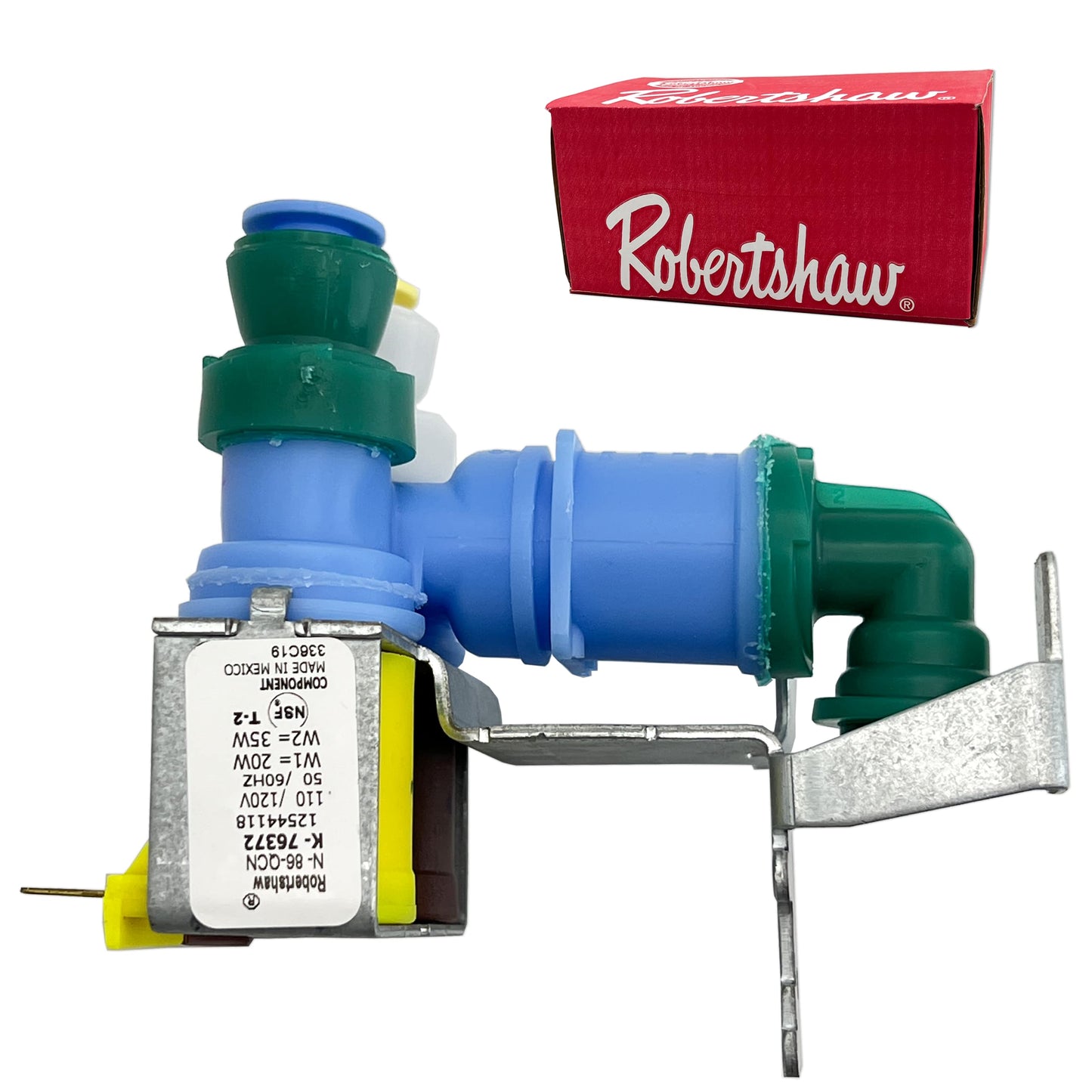 [WP67006531Valve OEM Mania] 67006531 NEW OEM Produced for Whirlpool Refrigerator Water Valve by Robertshaw Replacement Park - Replaces AP4080862 1187394 12544118 AH2070064 EA2070064 PS2070064