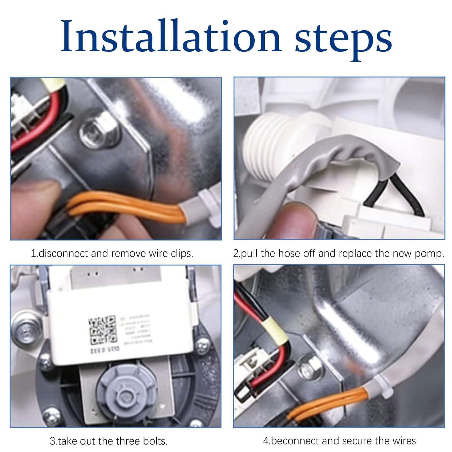 GTW335ASN2WW GTW330ASK3WW GTW335ASN1WW Washer Drain Pump by Acceslivc - Compatible with G.E Hot-point Washers GTW465ASN2WW GTW460ASJ8WW GTW680BSJ6WS