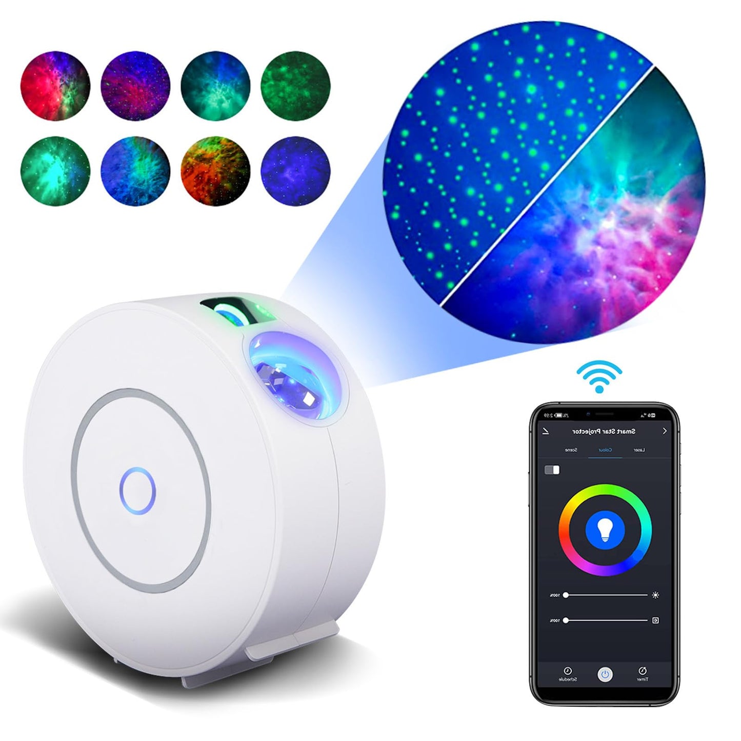 Galaxy Projector for Bedroom,Star Projector Galaxy Light,Northern Lights Projector,Ceiling Starlight Projector,Nebula Lamp,Smart APP&Voice Control,Aurora LED Night Light for Valentines Day Gifts