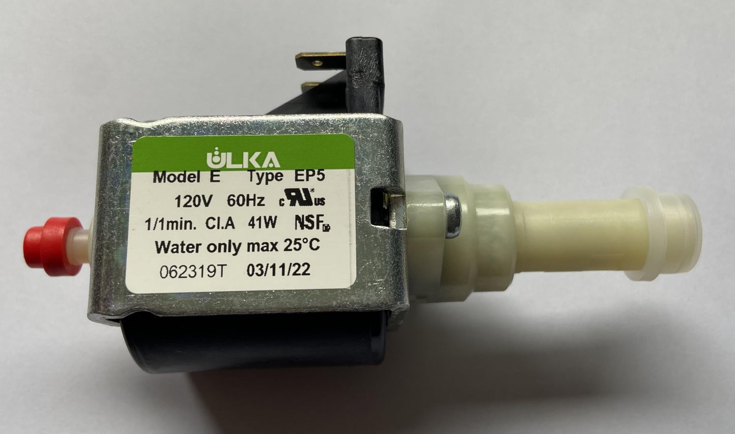 Joytata Maspresso Replacement ULKA Pump EP5 Solenoid Pump Compatible with Breville Delonghi Gaggia Rocket Rancilio Expobar Espresso Machine-120v 60Hz 41W 15 Bar
