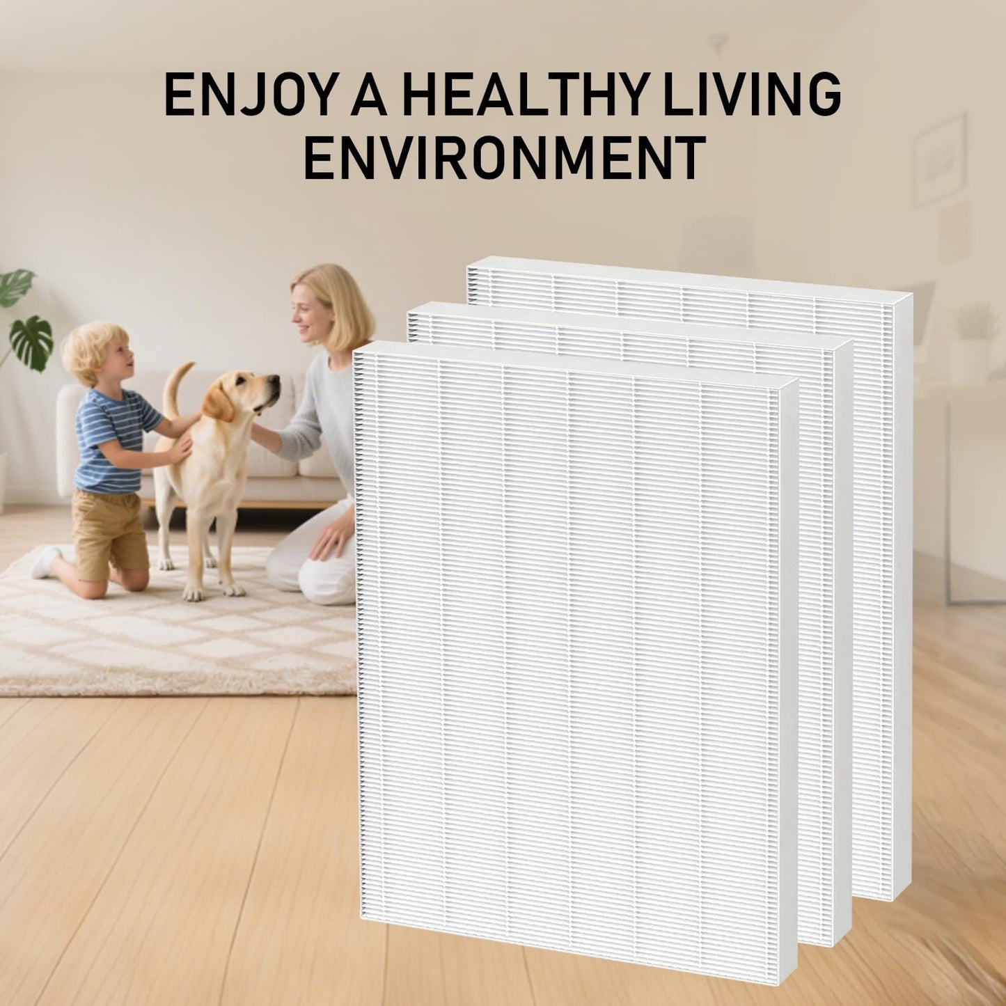 D480 True HEPA D4 Replacement Filters Compatible with Winix D480 Air Cleaner Purifier, Item Number 1712-0100-00, Filter D4,3 Pack