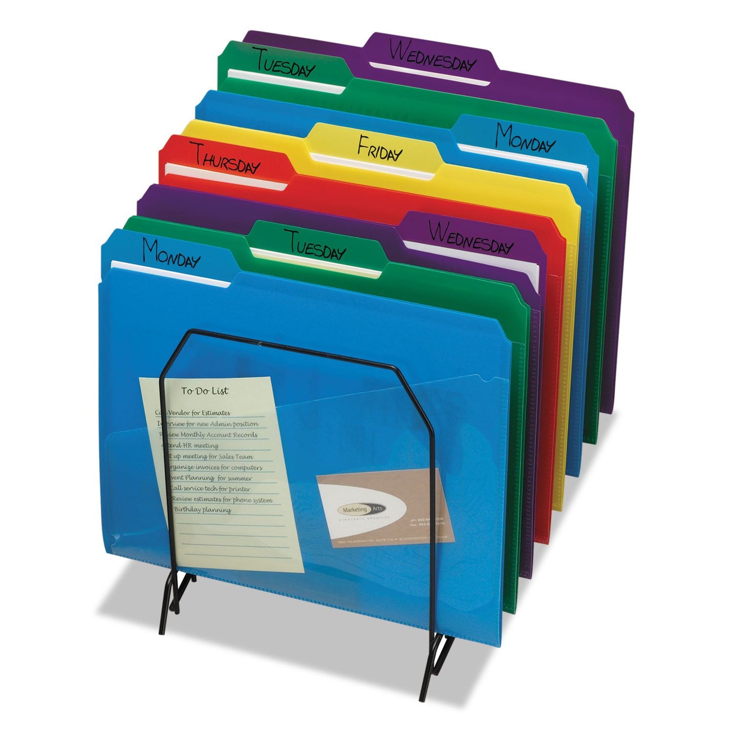 Smead Poly File Folders with Pockets, Folders for Documents, 1/3-Cut Tabs, File Folders Letter Size, Office Supplies, School Supplies, Set of 30