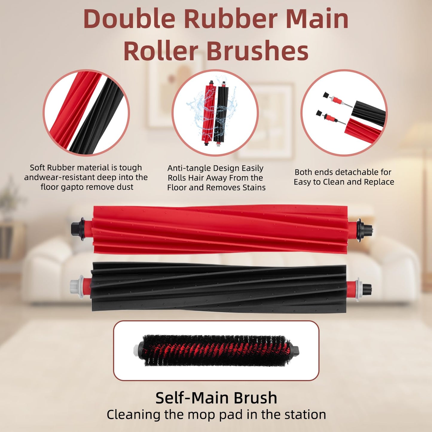 36 Pack S8 MaxV Ultra Accessories Kit Compatible with Roborock S8 Max/MaxV Ultra Robot Vacuum,Main Brushes,Dust Bags,Mop Cloths,Edge Mop Cloths,Filters,Side Brushes,Self-Main Brush