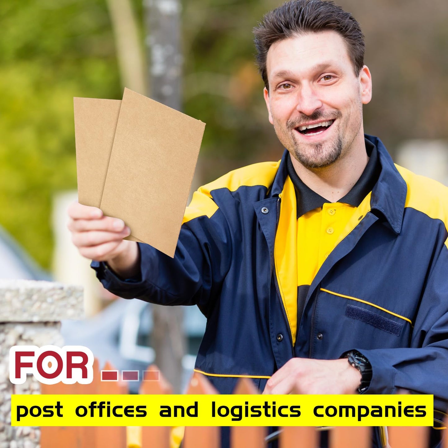 Affrolling Rigid Photo Mailers with Self-adhesive Cardboard Card Shipping Envelopes Bulk for Document(6.5 x 4.5 Inch,Brown,300 Pcs)