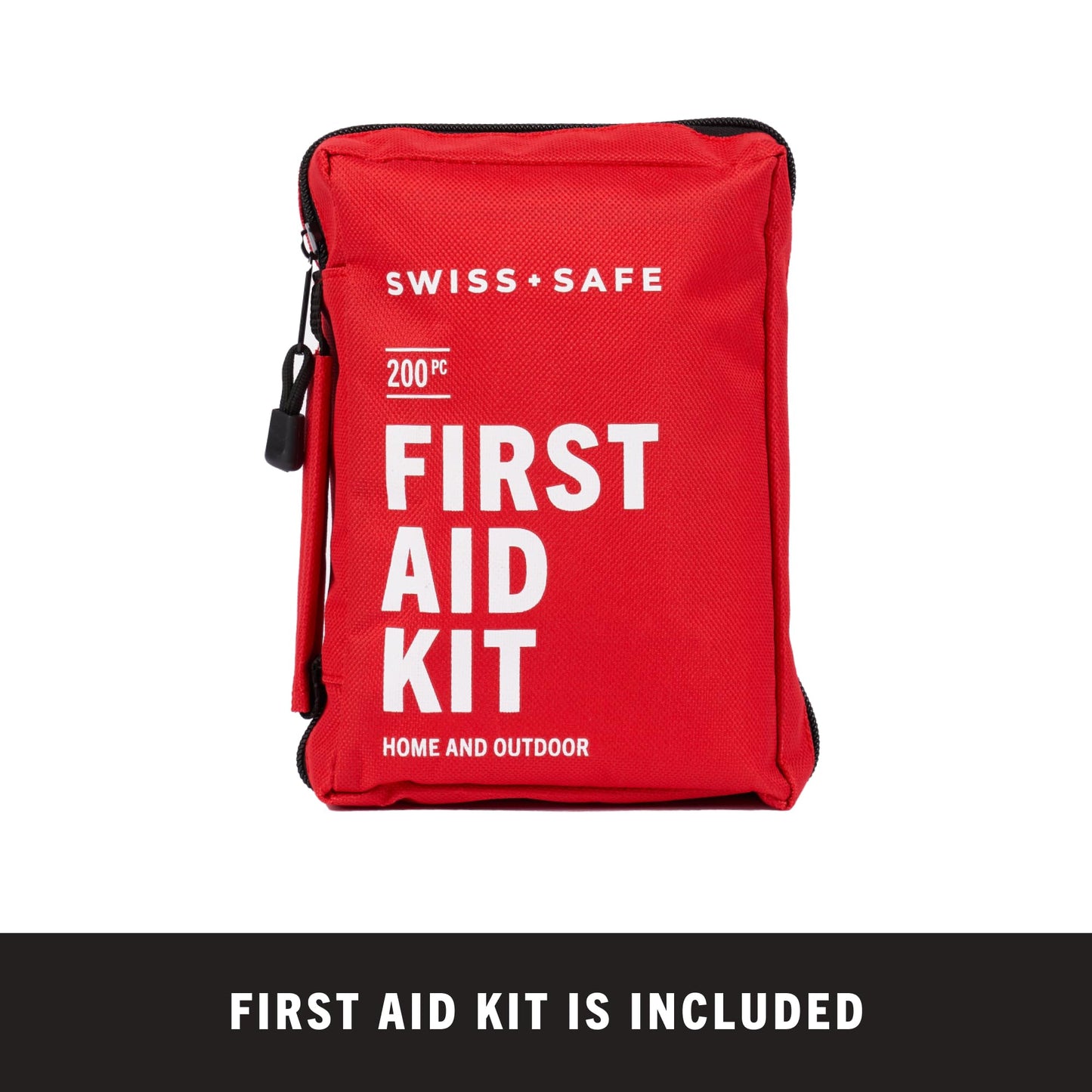 Swiss Safe 2-in-1 First Aid Kit for Car, Travel & Home, Businesses - Bonus Mini Kit for Medical Emergency Aid, Survival, Camping - 233 Piece, Car FAK