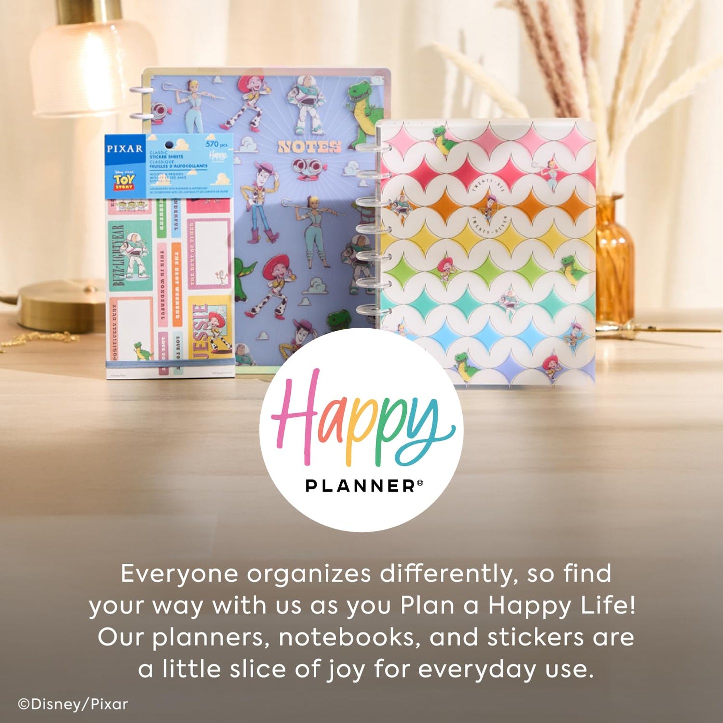 Happy Planner Disney Toy Story 12-Month Disc-Bound Planner, July 2026–June 2027, Classic Size, Vertical Layout, Woody and Friends
