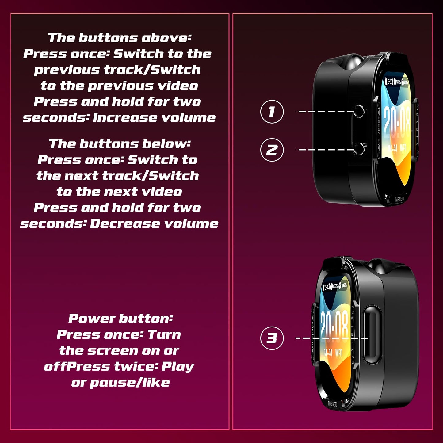 BEARTAIN NE70 Earbuds, 2026 New NE70 AI Translation Earbuds in Real Time, Language Translator Headphones with LCD Touch Screen Audifonos Traductores Inglés Español Support 150 Languages for Travel