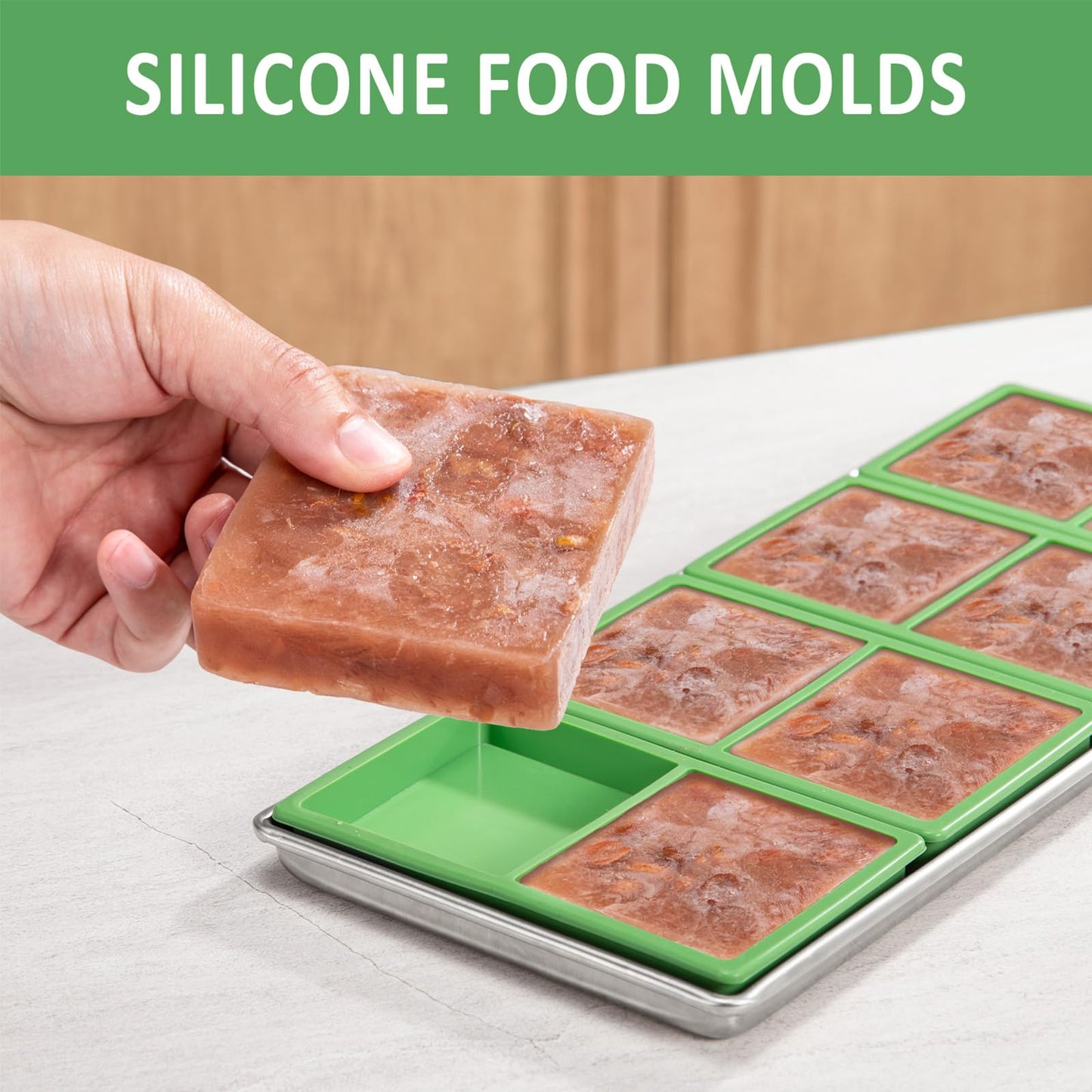 Silicone Tray Dividers for Harvest Right Freeze Dryer Medium and Small Trays, 16 Pieces Green Silicone trays for Harvest right freeze dryer accessories