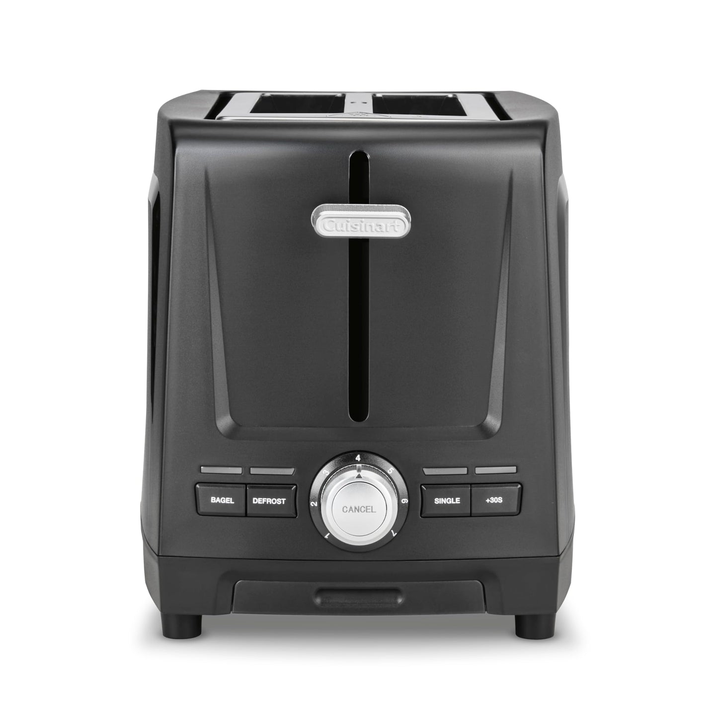 Cuisinart Core Collection 2-Slice Toaster | Extra-Long Slots for Artisan Bread, Bagel | High-Lift Quickview™ | Single Slice & Defrost Function | +30sec Toast Boost | Removable Crumb Tray, Black
