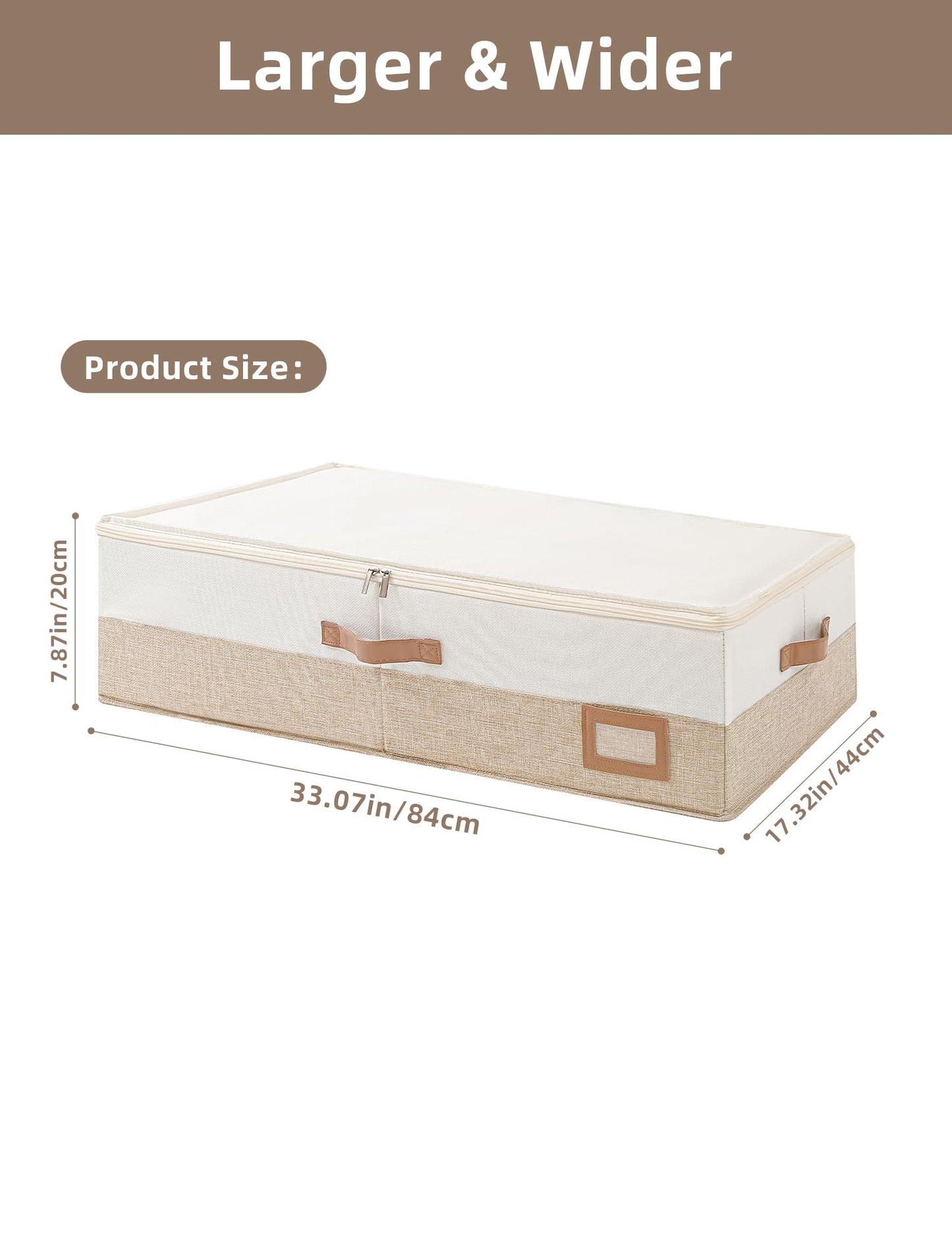 Coorganisers Wedding Dress Storage Box, Large Wedding Dress Preservation Box with 5 Cedar Wood Blocks, 30 Sheets of Acid-Free Tissue Paper, Microfiber Gloves, and Dust-Proof Bag-Beige&Linen Color
