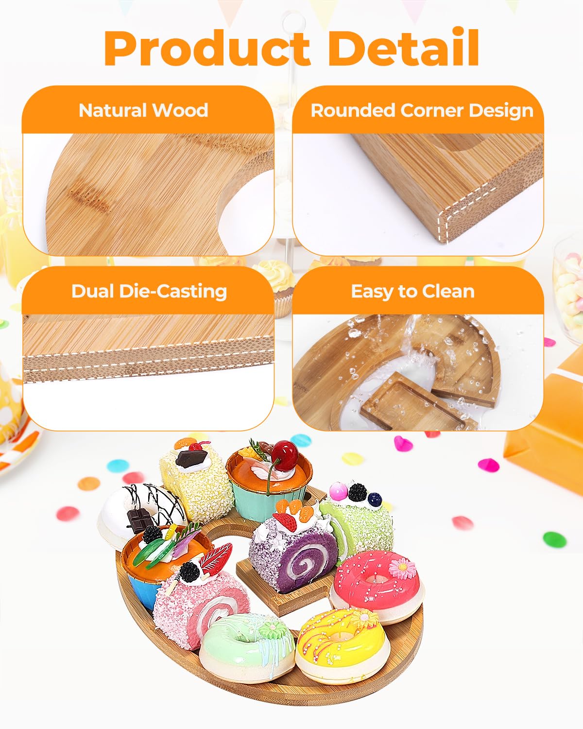 Bagrox Grad Charcuterie Letters Fillable,Wooden Grad Letters, Wood Charcuterie Letters, Fillable Letters for Food, Graduation Decorations