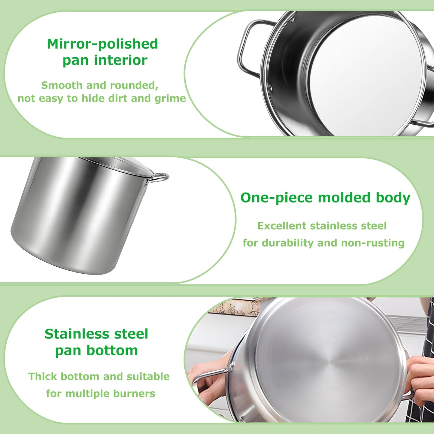 KILOGORGE 21.5QT Stainless Steel canning pot with rack and lid & canning kit set,water bath canner for canning Beginners,7 pcs Canning Supplies Kit,Compatible with natural gas and induction cookers