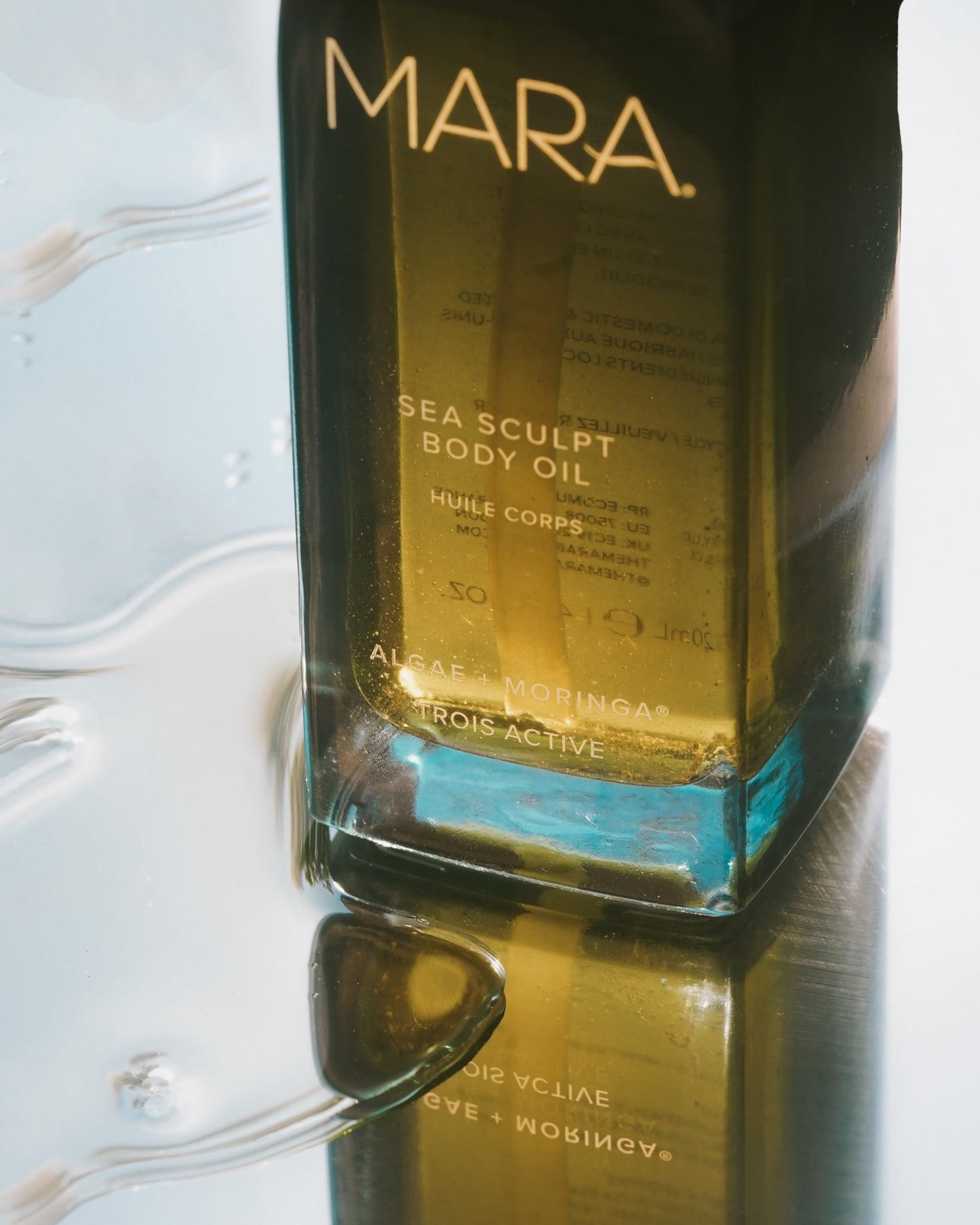 MARA - Natural Algae + Moringa Sea Sculpt Body Oil | Plant-Based Skin Care | Firm, Hydrate + Refine the Skin with Squalane (4 fl oz | 120 ml)