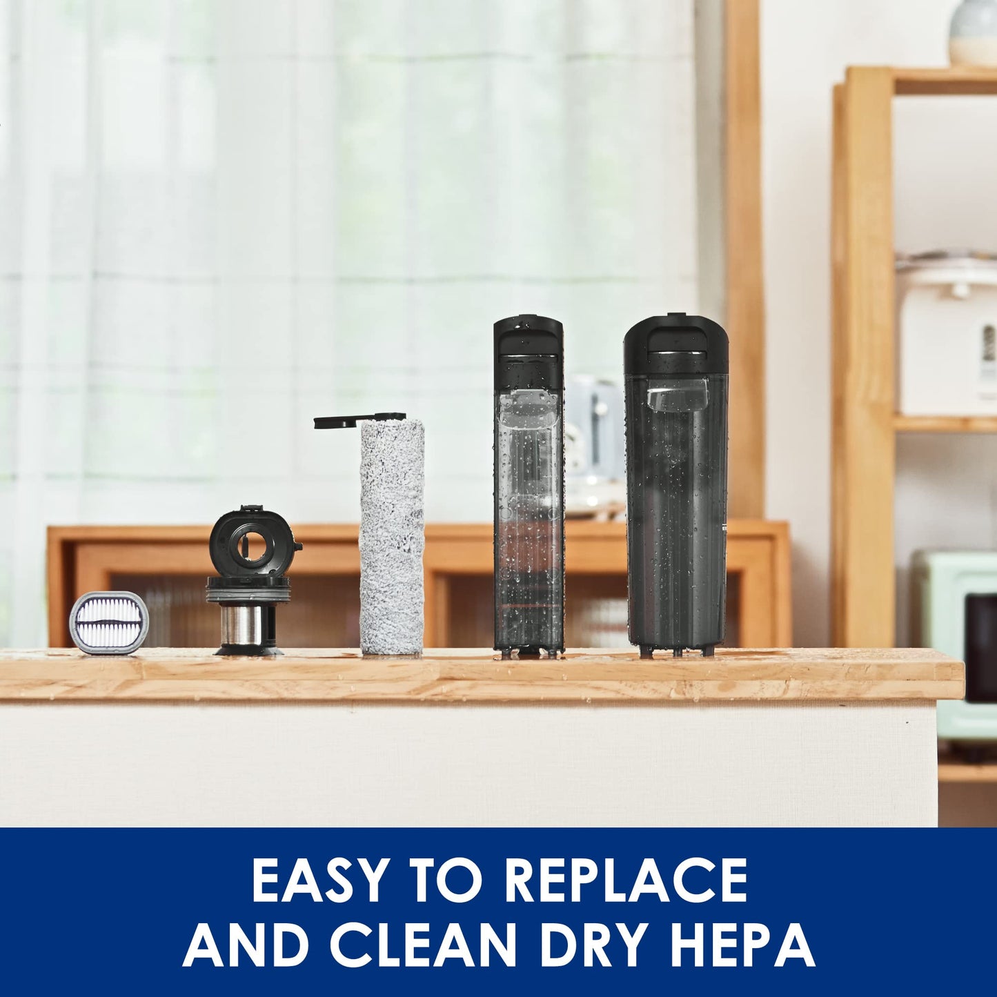 Tineco Replacement HEPA Assembly and Brush Roller Set for Floor ONE S5 Combo Cordless Wet Dry Vacuum Cleaner (S5 Combo only, not Compatible with Any Other Model)