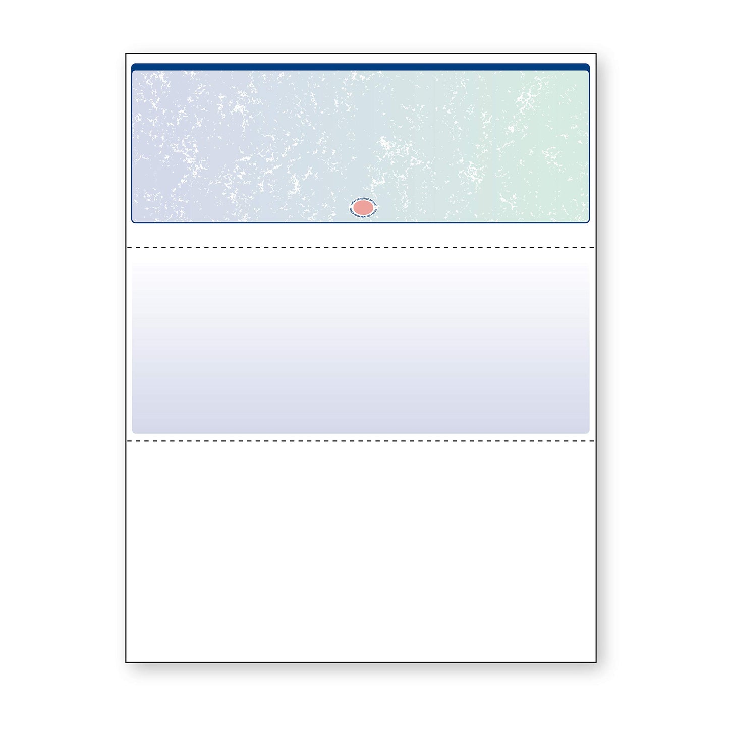 DocuGard Blue/Green Premier Prismatic Top High Security Check Paper - QuickBooks & Laser/Inkjet Printer Compatible - 13 Security Features - 500 Blank Business Checks (04533)