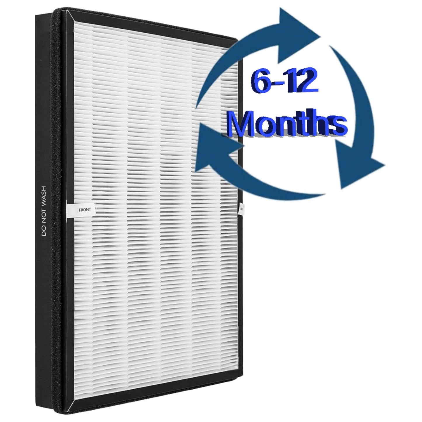 2 Pack TT-AP003 Replacement Filter for TaoTronics TT-AP003 Air Purifier and VIVOSUN 5-in-1 Air Purifier, 3-in-1, H13 True HEPA with High-efficiency Activated carbon and Pre-Filter