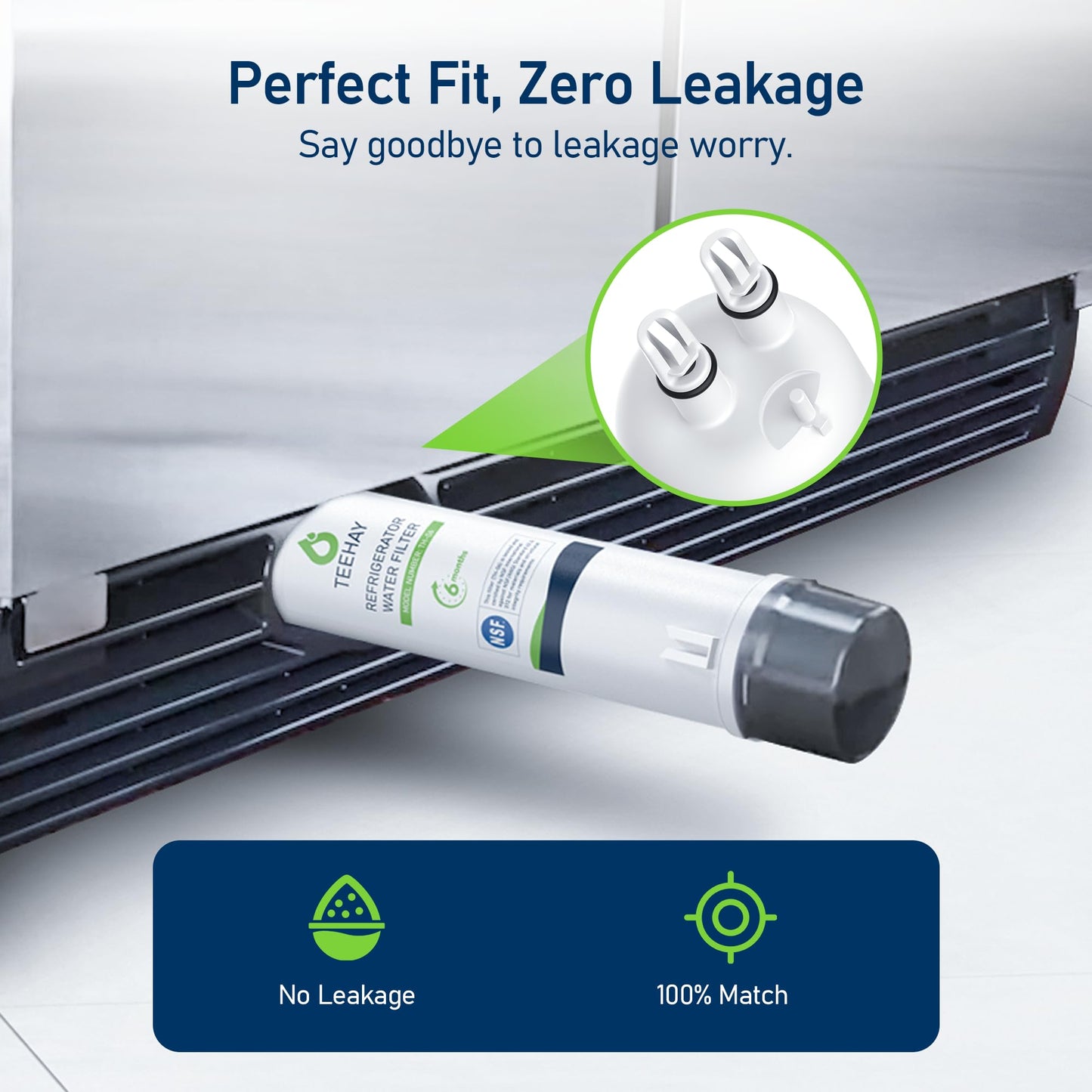 TEEHAY KAD3RXD1 Water Filter Replacement, Compatible with KitchenAid KSCS25INSS, KBFN502ESS, KBSD602ESS, KBSD608ESS, KBSD702MPS, KBSD708MPS, KBSN608ESS, KBBR306ESS, 4 Pack
