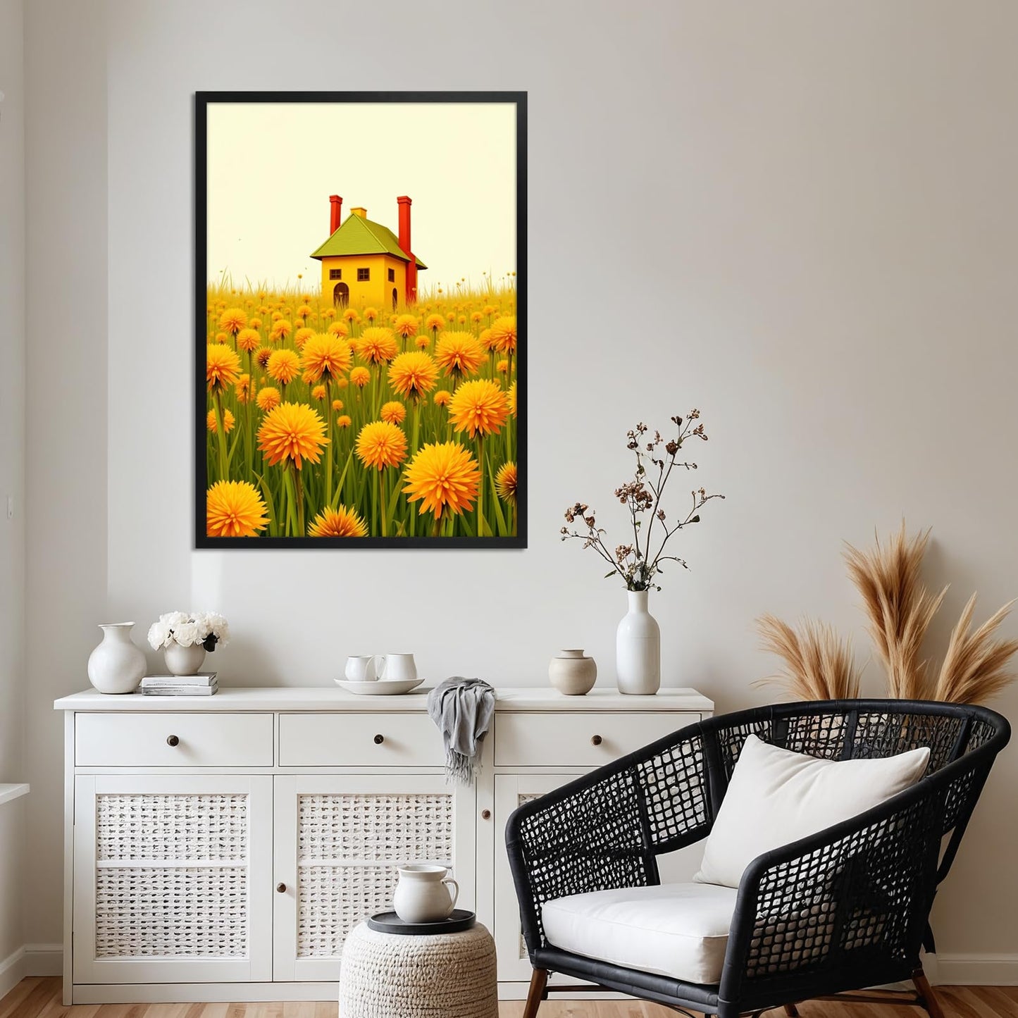 Giftgarden 19.7x27.6 Puzzle Frame Black, 50x70cm Picture Frame for 1000 Pieces Puzzles Wall Display, Single