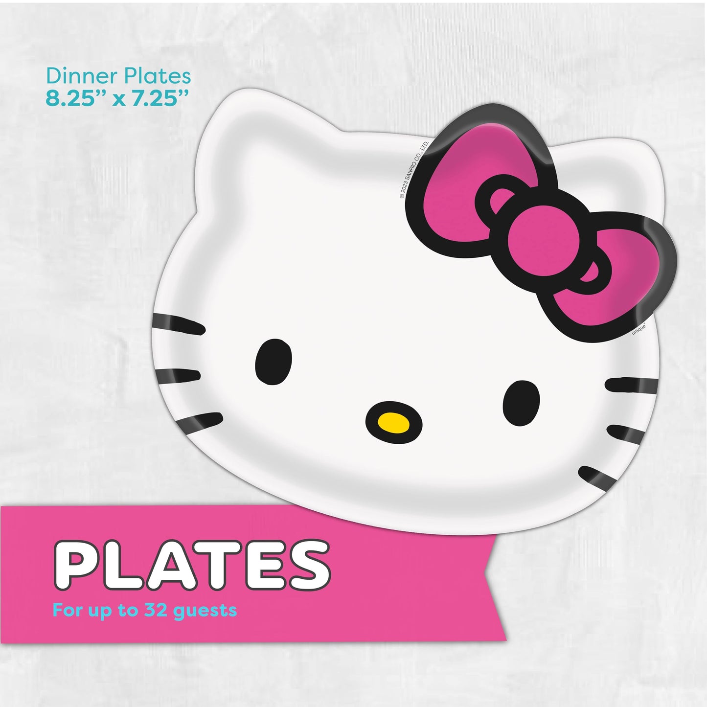 Hello Kitty Birthday Decorations & Party Supplies | Serves 32 | Hello Kitty Plates and Napkins, Sticker | Officially Licensed