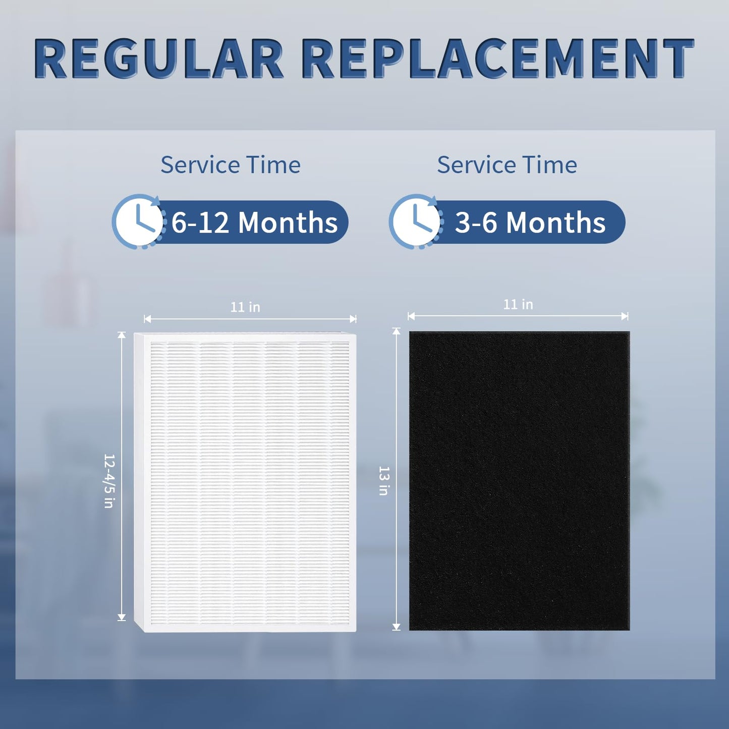C545 Replacement Filter S Compatible with Winix C545 Air Purifier Replacement for Winix S Filter 1712-0096-00 and 2522-0058-00, Funmit 2 x High-efficiency Filter And 8 x Activated Carbon Filter