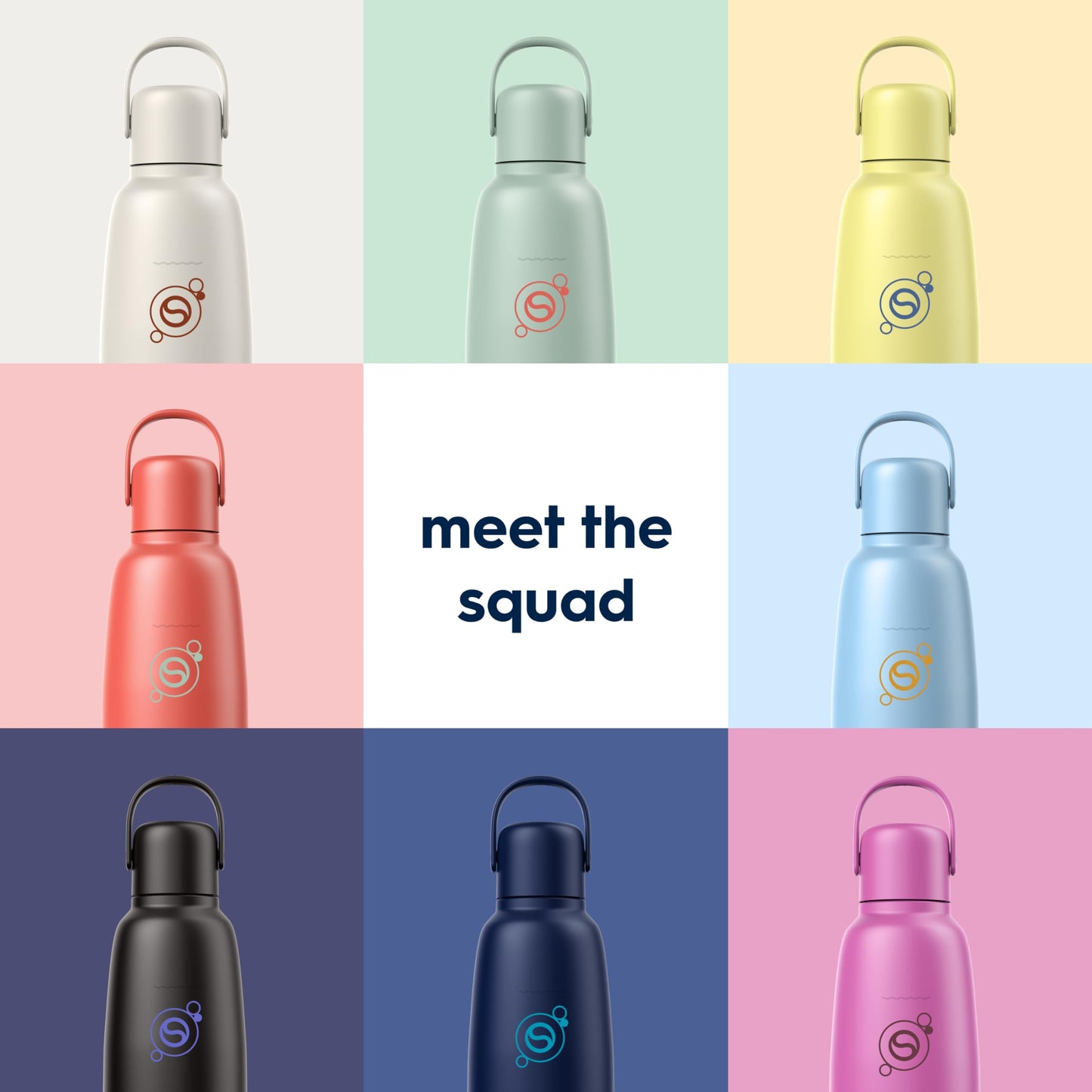 sodastream Fizz & Go Cool - All Metal Bottle (Black) Carbonating Bottle Capacity, 0.9L