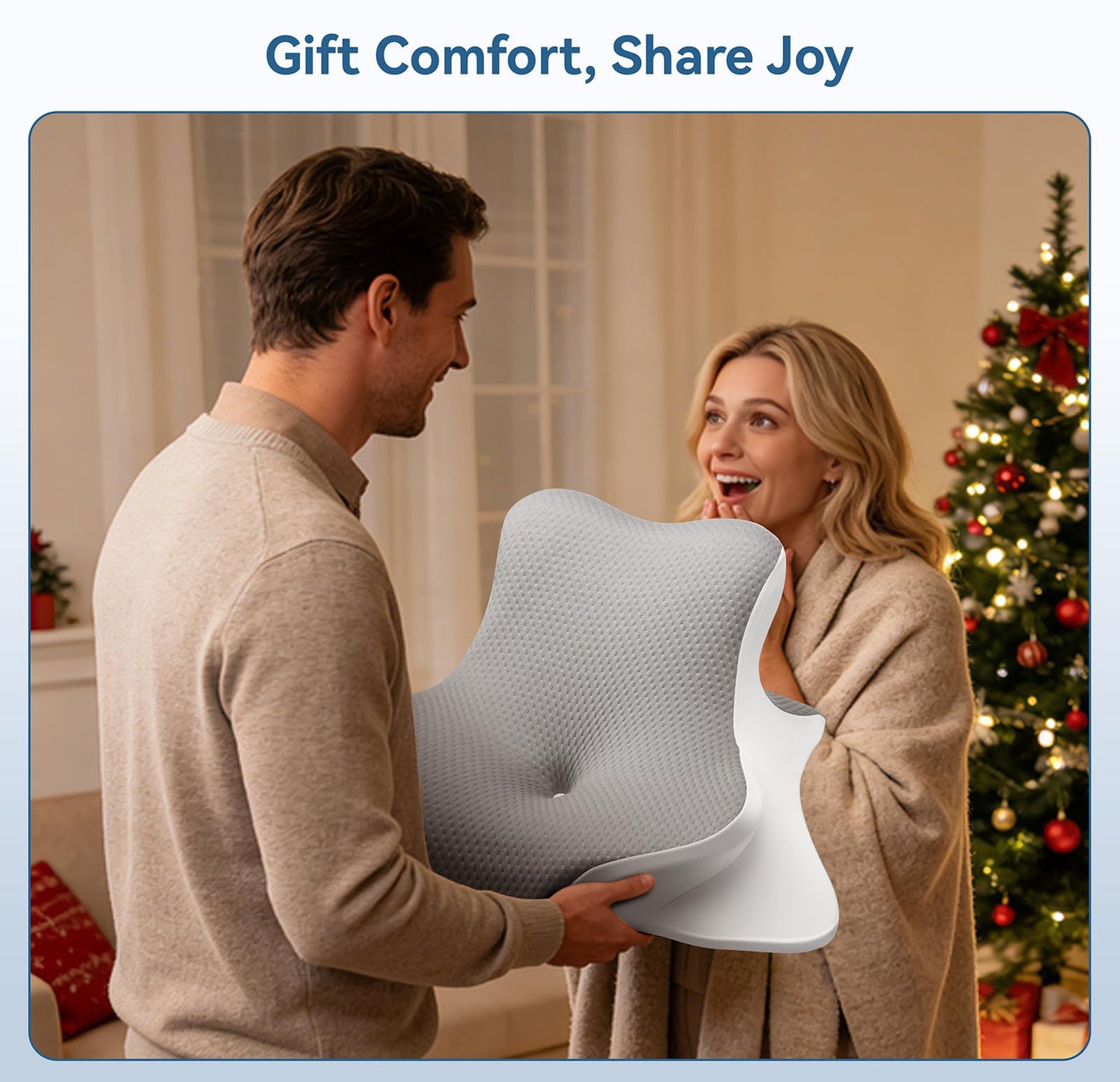 FamiCare Ergonomic Memory Foam Reading Pillow - Wedge Back & Neck Support for Bed, Sofa & Floor - Relieves Acid Reflux, Back Pain & Arm Fatigue for Readers, Student, Gamers & Couples (Large)