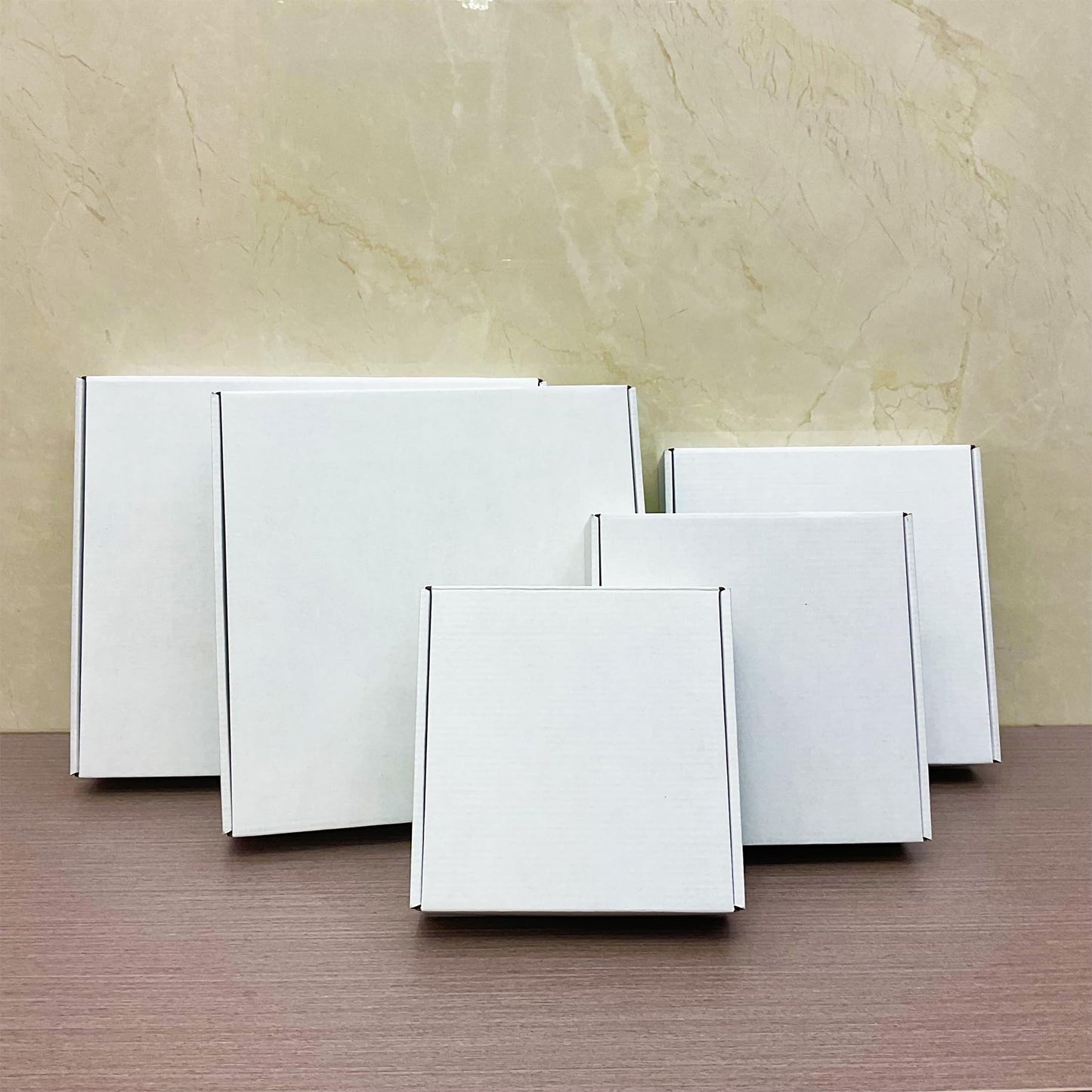 13x11x2 Inches Shipping Boxes Set of 25,White Corrugated Mailing Cardboard Box Literature Mailer for Packing Small Business Moving Storage, E-Commerce Packaging Mailing Boxes Gift Boxes for Presents