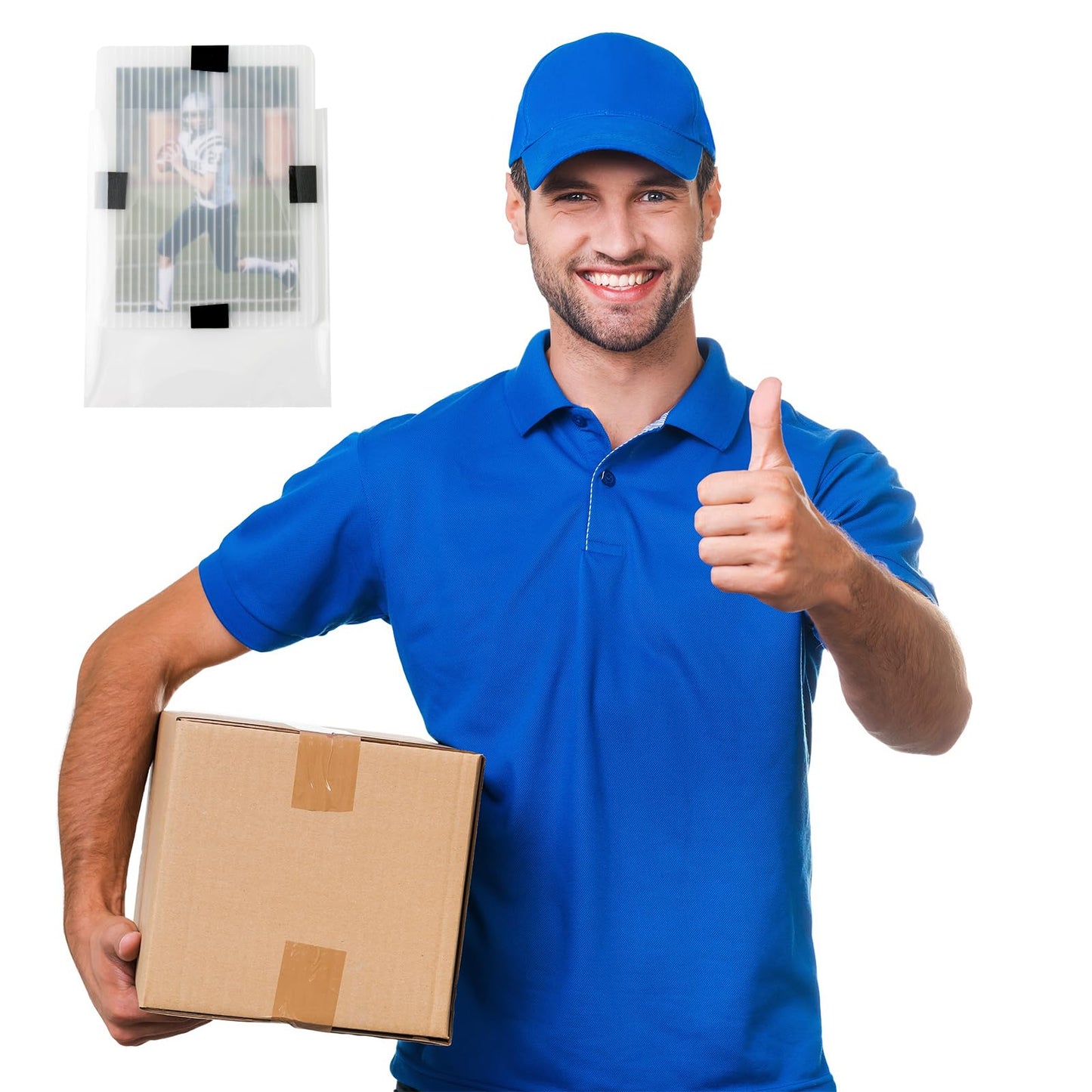 242 Pcs Trading Card Shipping Protector Set Include 120 3.5" x 4.5" Plastic Trading Card Shipping Supplies 60 soft sleeves 60 Bubble Mailers and 2 Masking Tape Better Than Corrugated Cardboard Sheets