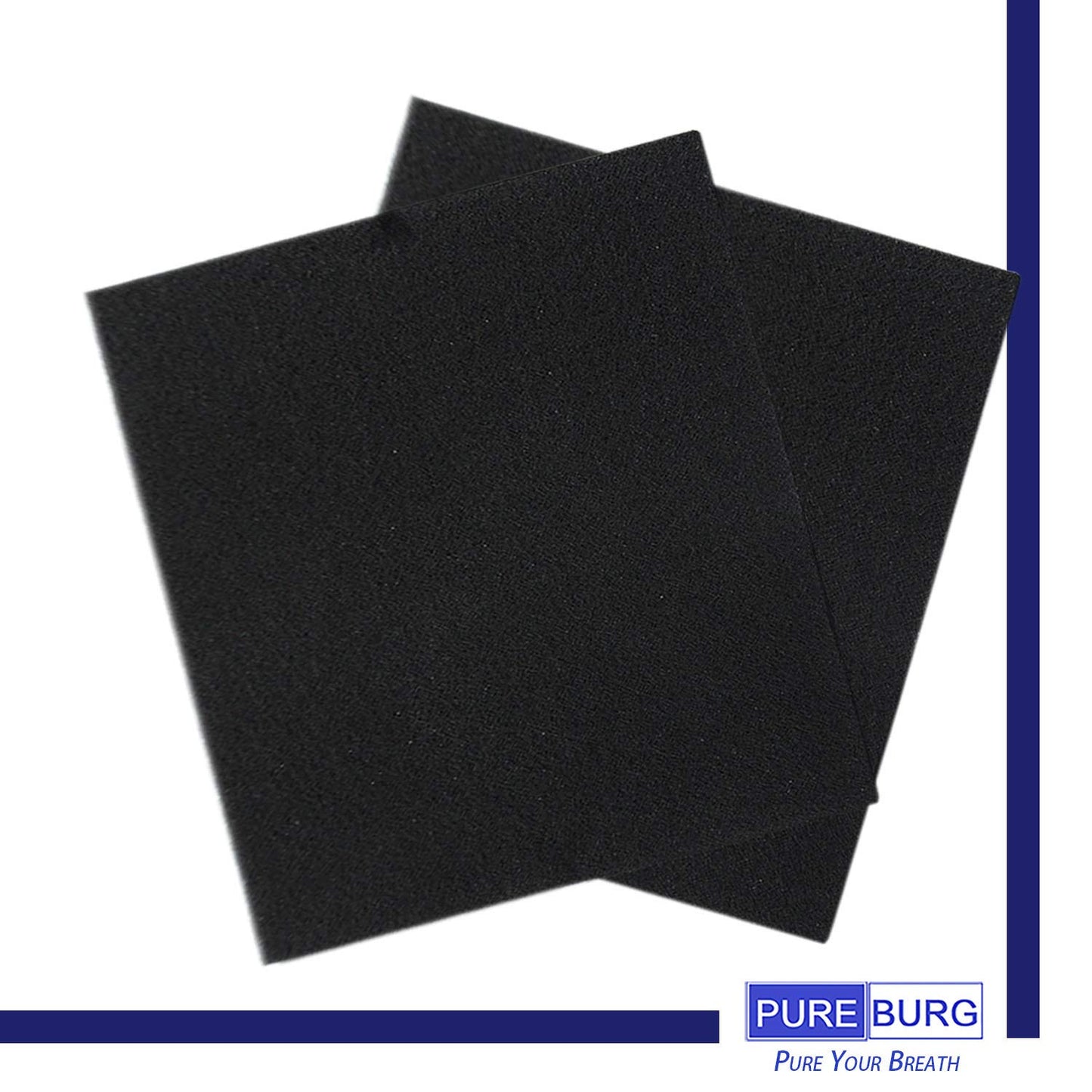 PUREBURG Replacement Filter Compatible with GermGuardian AC5900WCA Air Purifier Filter J FLT5900, 1-Pack H13 HEPA Activated Carbon Pre-Filters For Dust Odors Clean