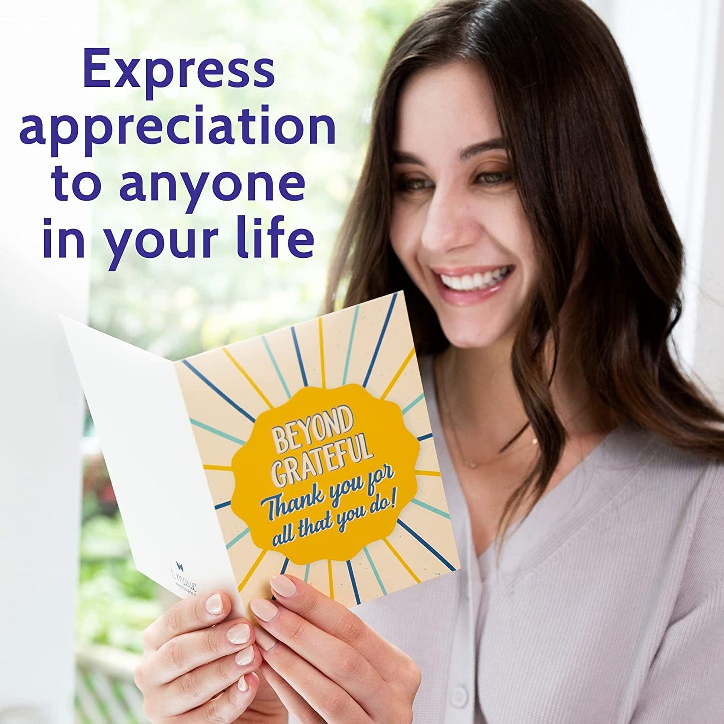 T MARIE 96 Appreciation Cards with Envelopes - Team Gifts, Teacher Gifts Bulk, Volunteer and Employee Appreciation, Gratitude and Encouragement Notecards - Boxed Set of Thank You Cards