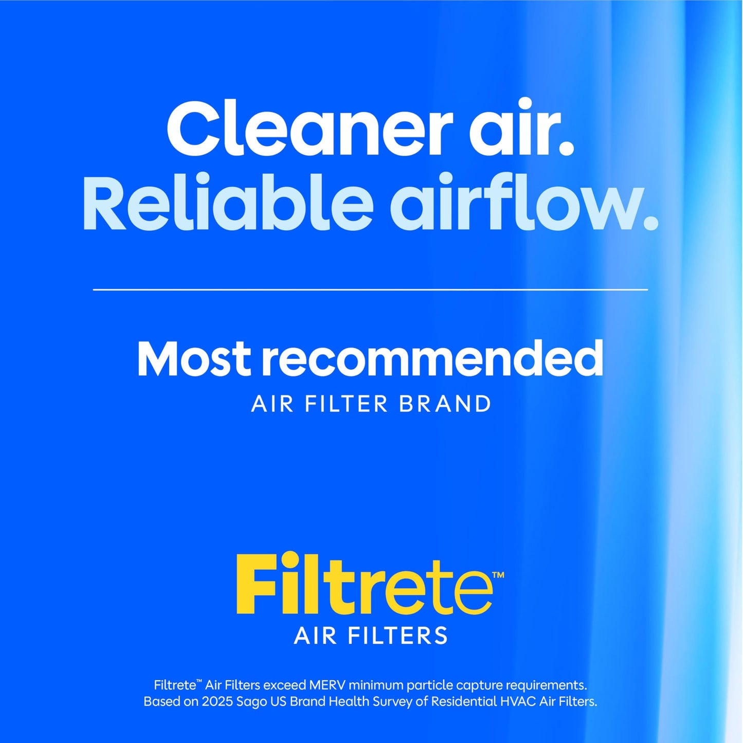 Filtrete 18x20x1 Air Filter, MERV 13 MPR 1900, Allergens, Bacteria, Viruses & Air Pollutants, 3-Month AC/Furnace Filters, Cleaner Air Reliable Airflow, 2 HVAC Filters(Act Size 17.81x19.81x0.78 in)