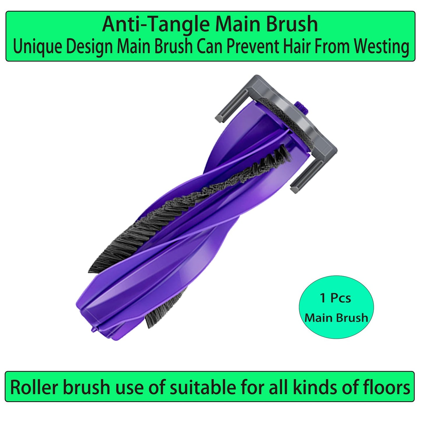 Replacement for Narwal Freo X/Z Brush Set: Replace Parts for Narwal Freo Z Ultra/X Ultra/X Plus Robot Vacuum 1 Tangle-Free Main Brush and 1 Roller Brush Cover