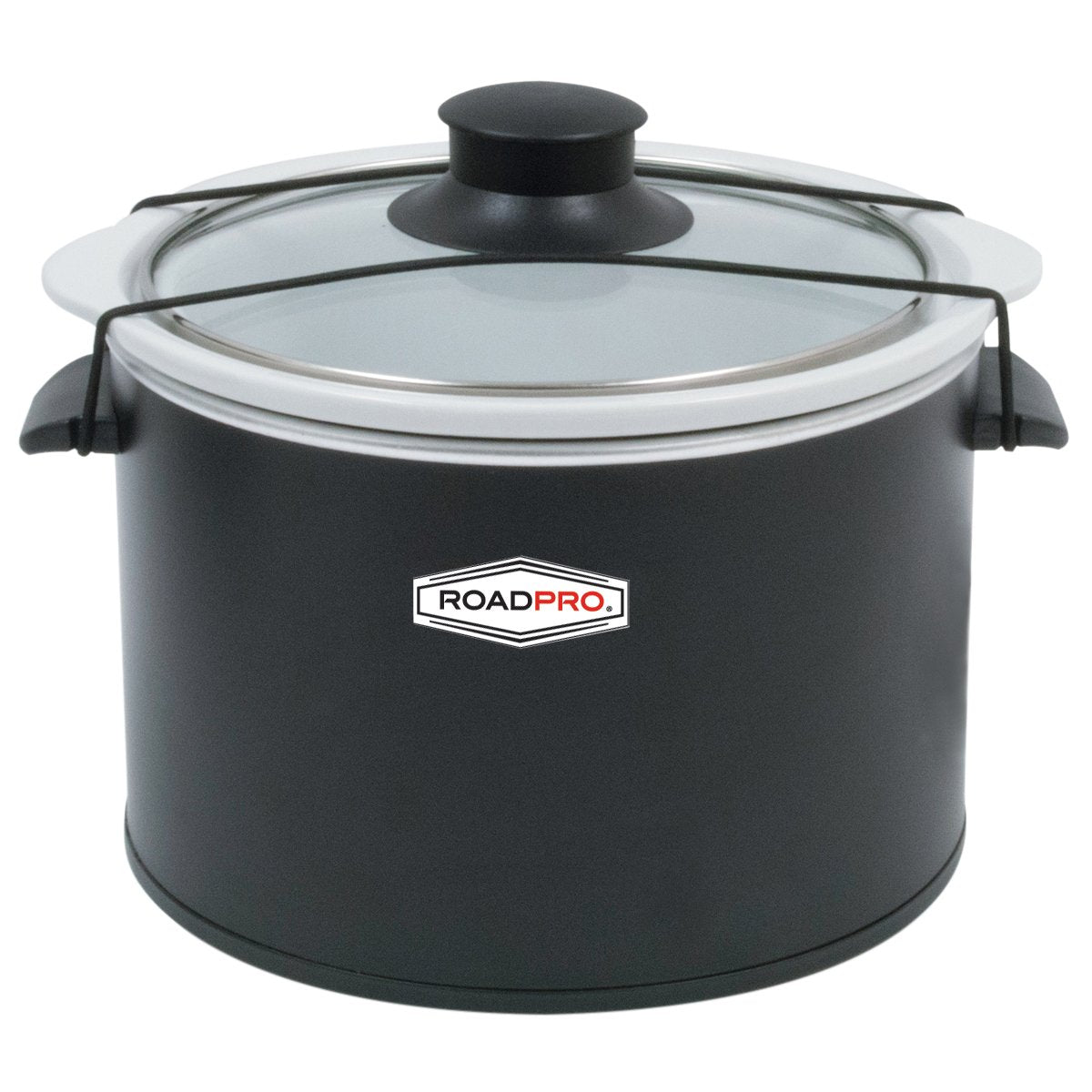 RoadPro-RPSL-350 Quart Slow Cooker, Auto Travel, 12V, White, 1.5 Quart