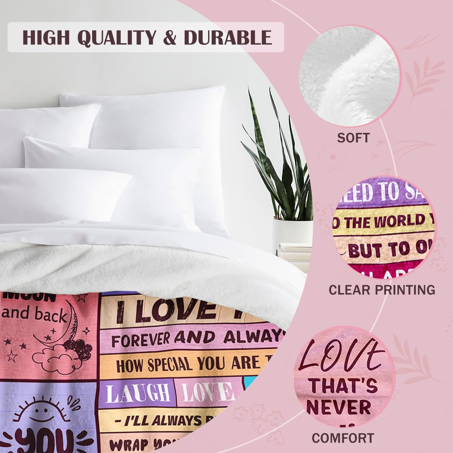 Gifts for Mom from Daughter & Son - Best Mom Ever Gifts - Blanket for Moms Birthday Gift - Christmas Anniversary Mothers Day Presents Ideas for Women - Gift for Mother - to My Mom's Blanket 60"x80"