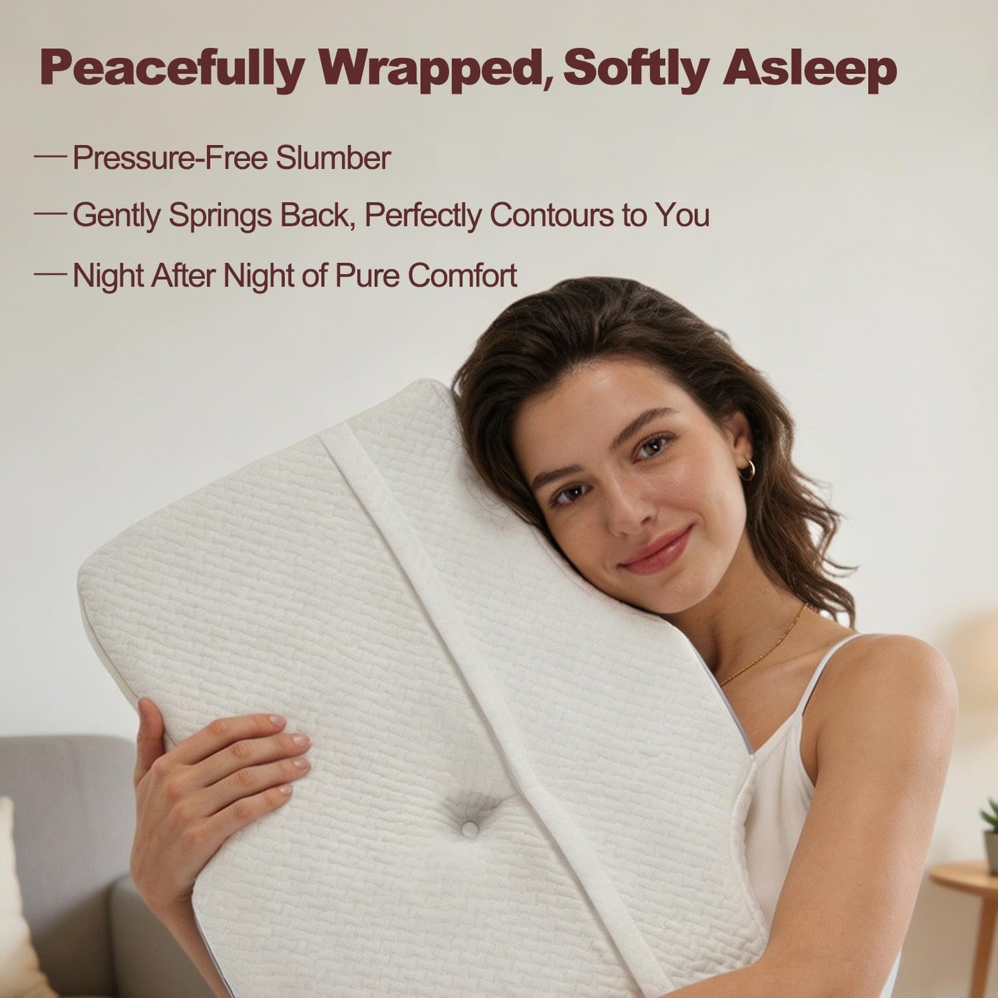 Ergo Cervical Neck Pillow for Deep Sleep – Ergonomic Neck Pain Relief Pillow, Orthopedic Contour Memory Foam Support, Odorless, Cooling Breathable Pillowcase, Promotes a Healthy Sleep Position