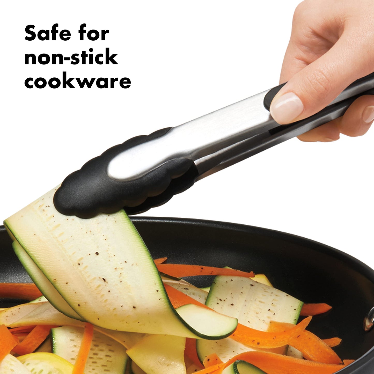 OXO Good Grips 2-Piece Tongs with Nylon Heads Set