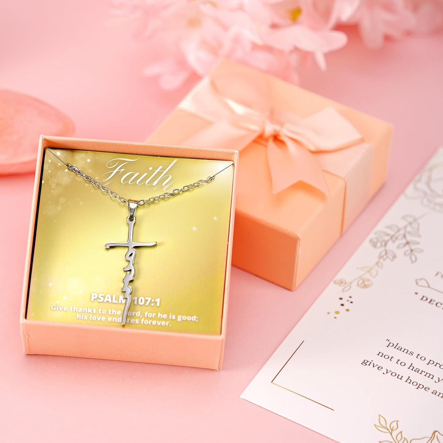 GodGlo Christian Gifts For Women Faith - Inspirational Religious Birthday Gifts, Spiritual Baptism Gift For Mom, Grandma, Wife, Mothers, Best Friend, Sister, Catholic & Encouragement Gift box
