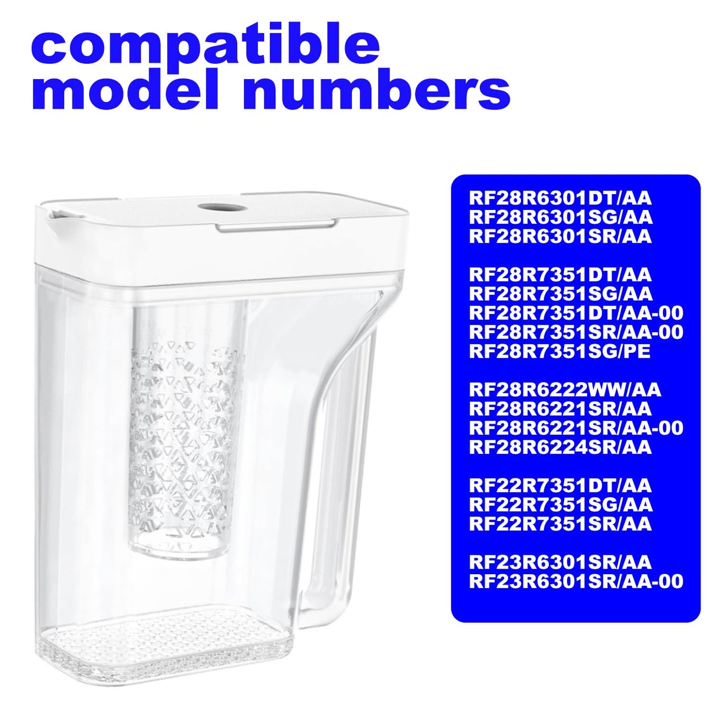 DA97-17395A Upgraded Water Pitcher Reservoir Fit for Samsung Water Pitcher Compatible with Samsung Refrigerator Samsung Refrigerator Parts RF23M8570SR RF23M8090SR