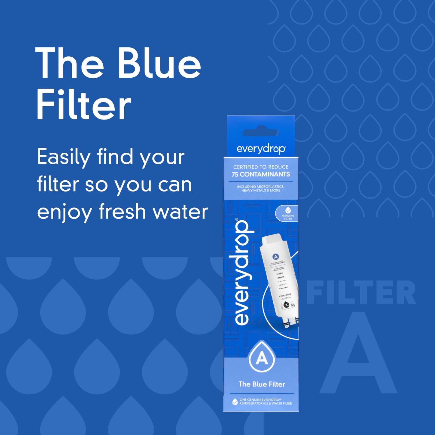 everydrop by Whirlpool Refrigerator Water Filter A - EDRARXD1, Single-Pack