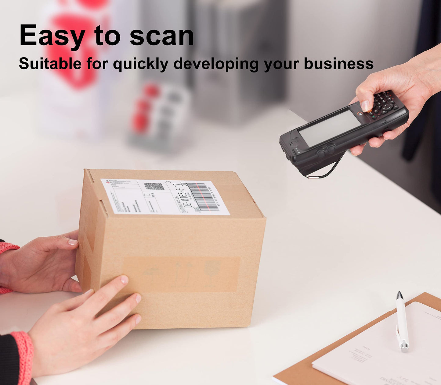 8.5" x 5.5" Address Labels, Half Sheet Shipping Labels, 500 Sheets Self Adhesive Mailing Labels for Laser & Inkjet Printers