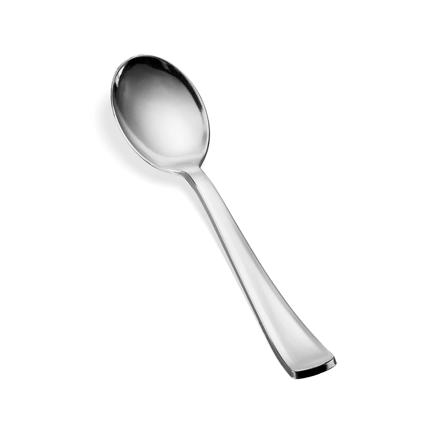 400 Plastic Silverware Set - Silver Cutlery Set - Disposable Flatware Set - 200 Forks - 100 Spoons - 100 Knives - Heavy Duty - Party Bulk