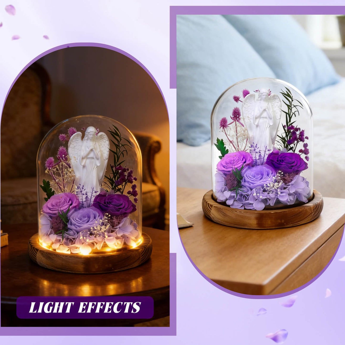 Harmolia Gifts for Mom Fresh Flowers for Delivery Forever Preserved Real Rose Christian Anniversary Mothers Day Birthday Gifts for 40 50 60th Women Grandma Wife Her Sister Best Friend