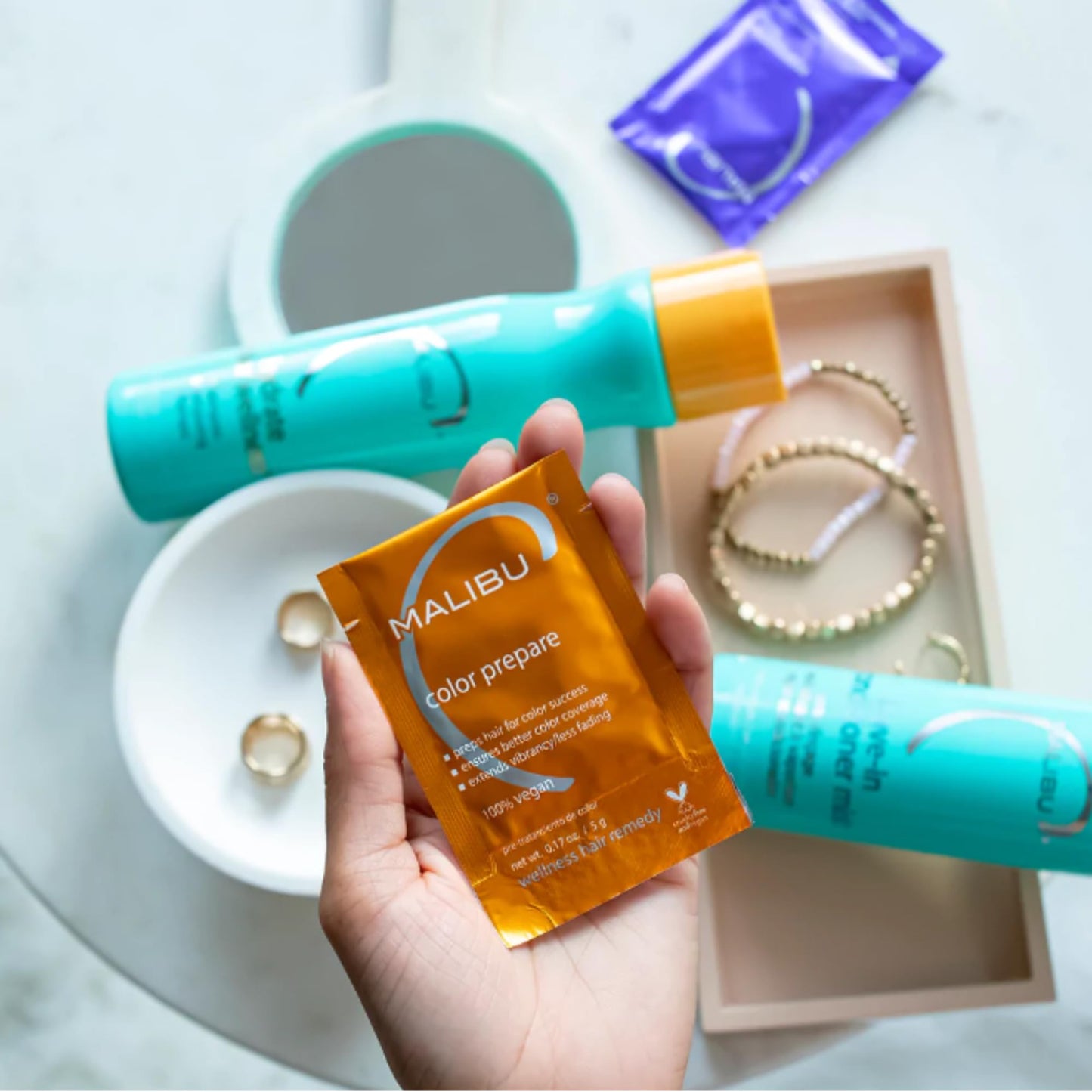 Malibu C Hydrate Color Wellness Collection - Moisturizing Color Safe Shampoo & Hydrating Hair Remedy - Formulated to Preserve + Protect Hair Color