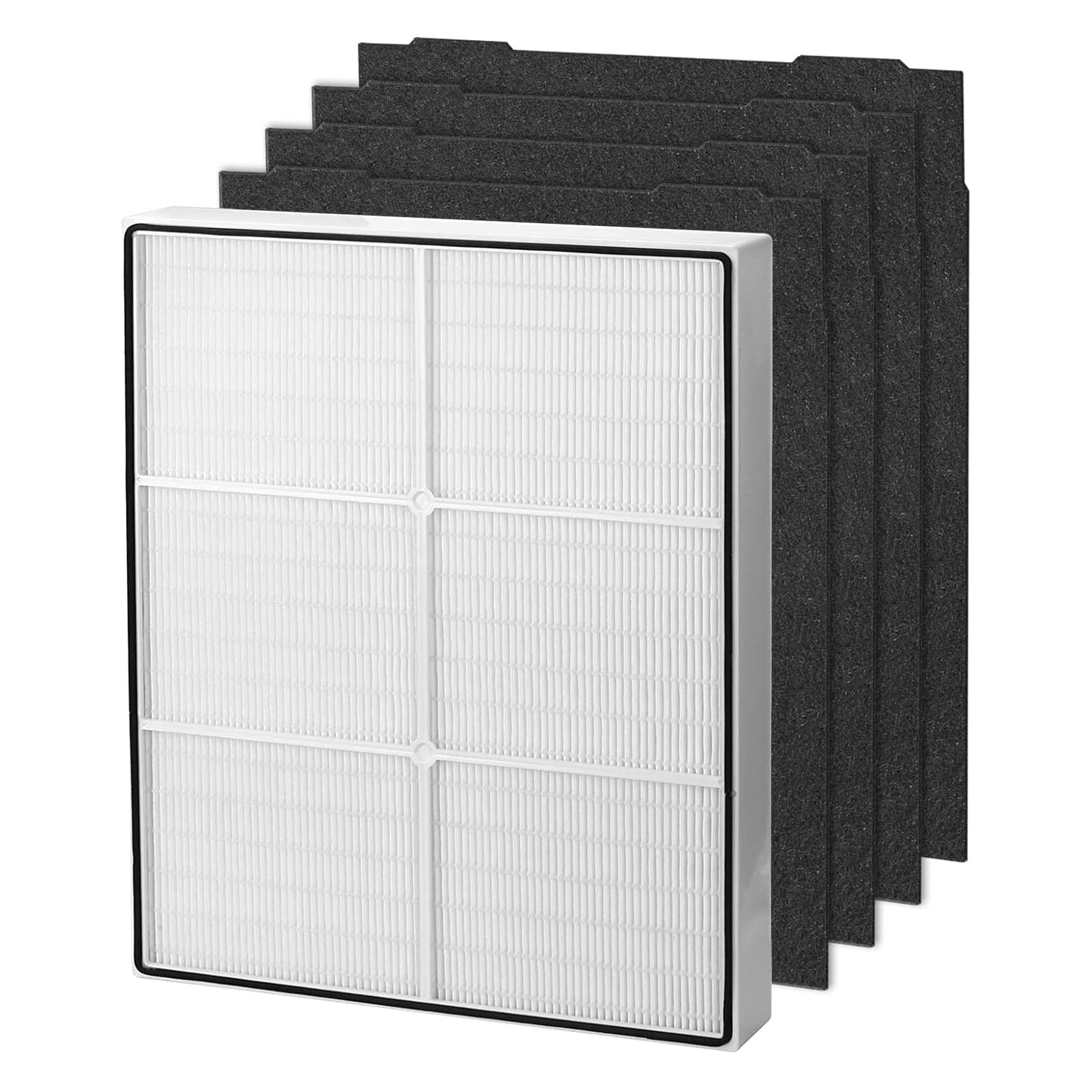 AP510 & AP450 Replacement Filter, Compatible with Whirlpool Whispure 8171434K 1183054K 1183054 AP300 AP350 AP450 AP510 Air purifiers, 1 True HEPA Filter + 4 Carbon Filters